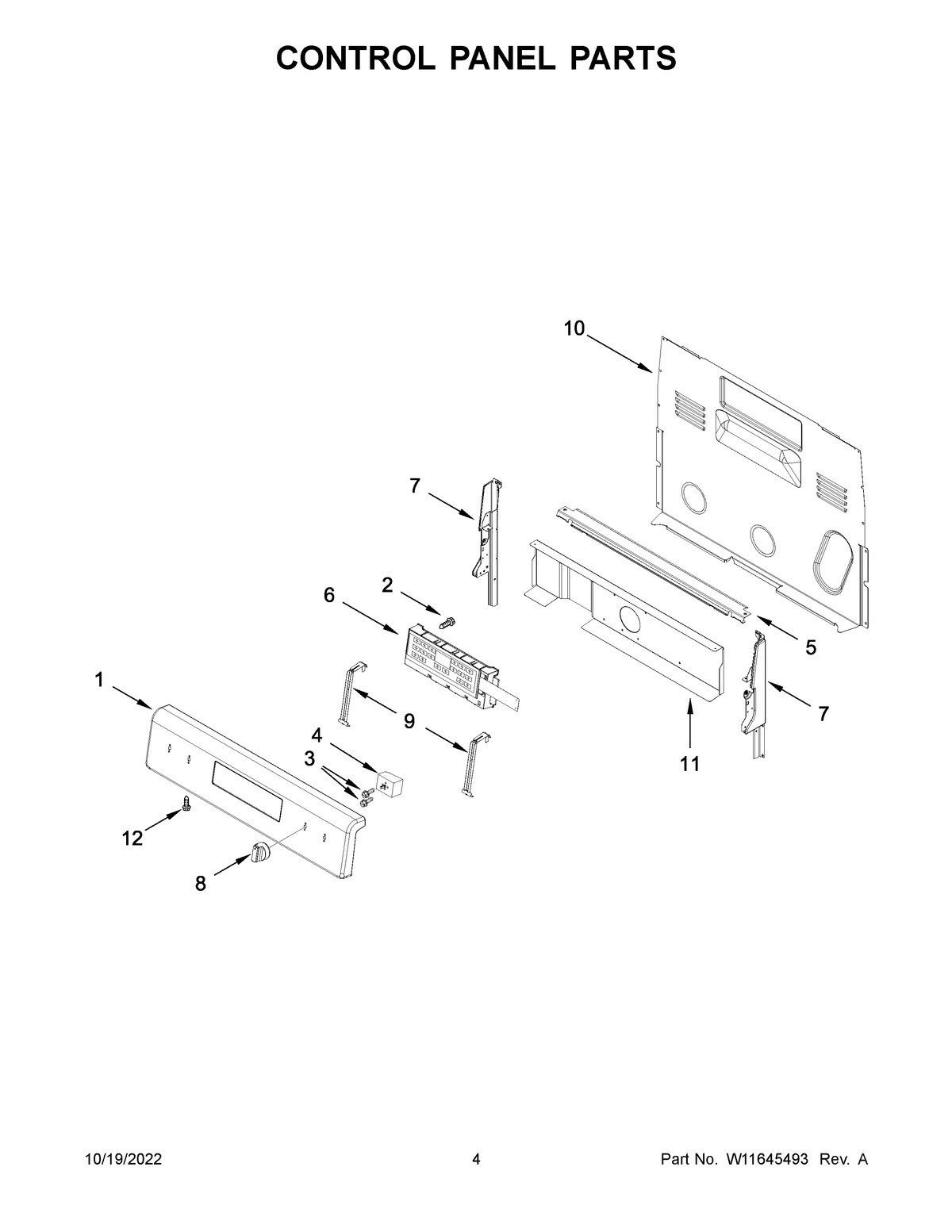 03 - CONTROL PANEL PARTS