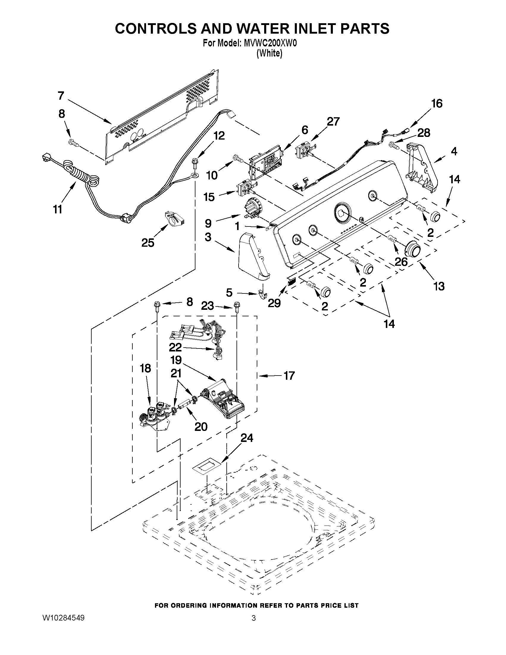 02 - CONTROLS AND WATER INLET PARTS