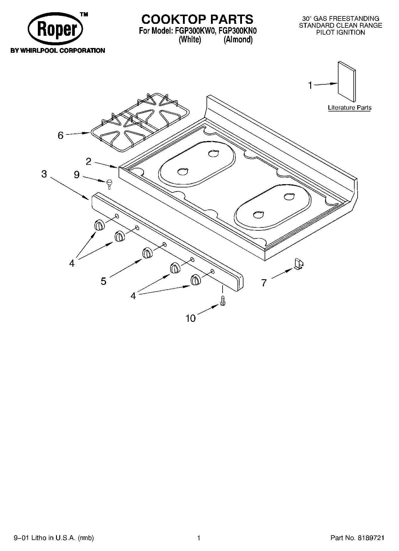01 - COOKTOP, LITERATURE
