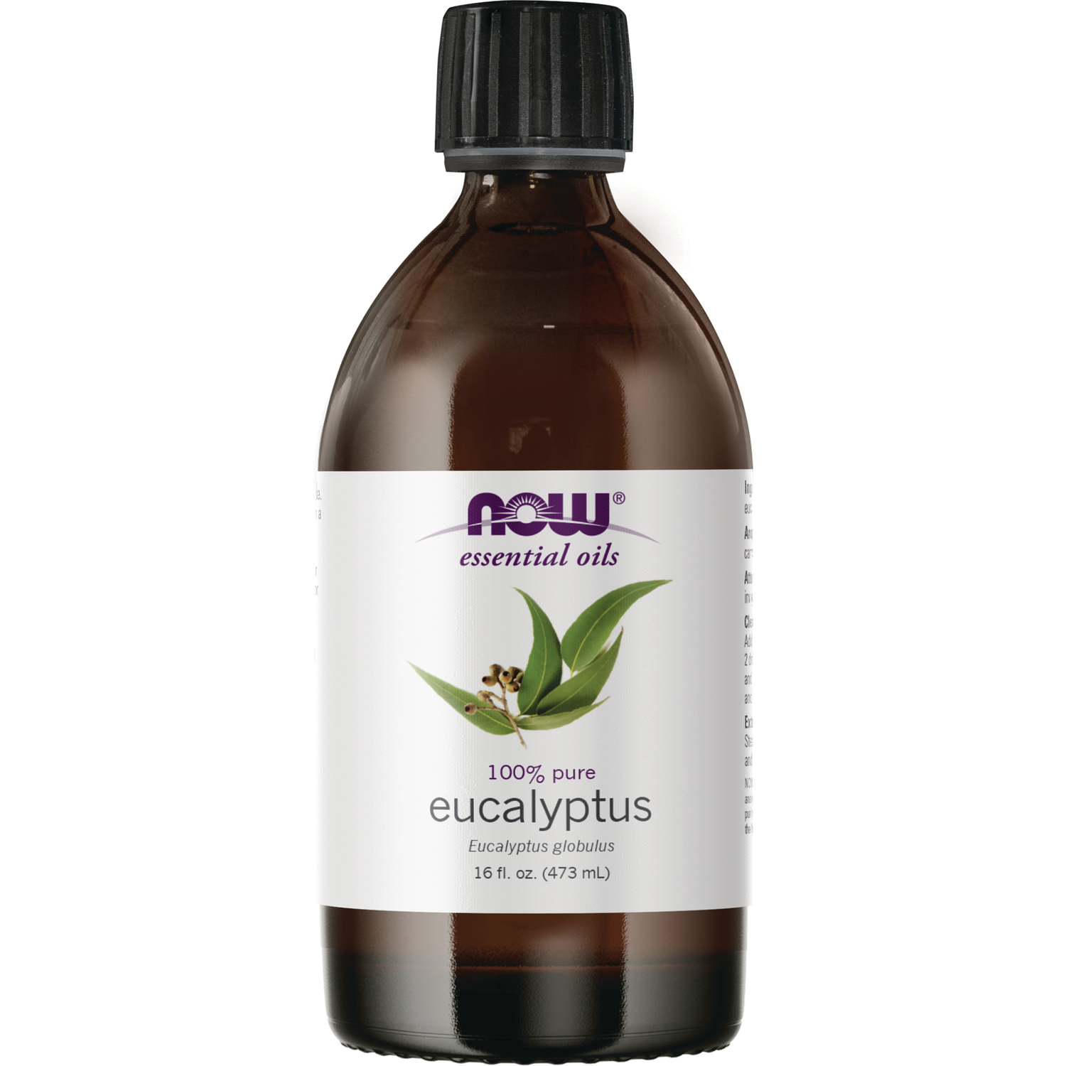 NOW Foods 100% Pure Eucalyptus Oil | 16 fl oz Liquid | Essential Oils