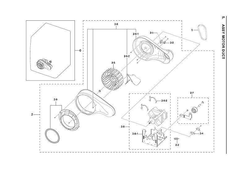 MOTOR DUCT ASSY