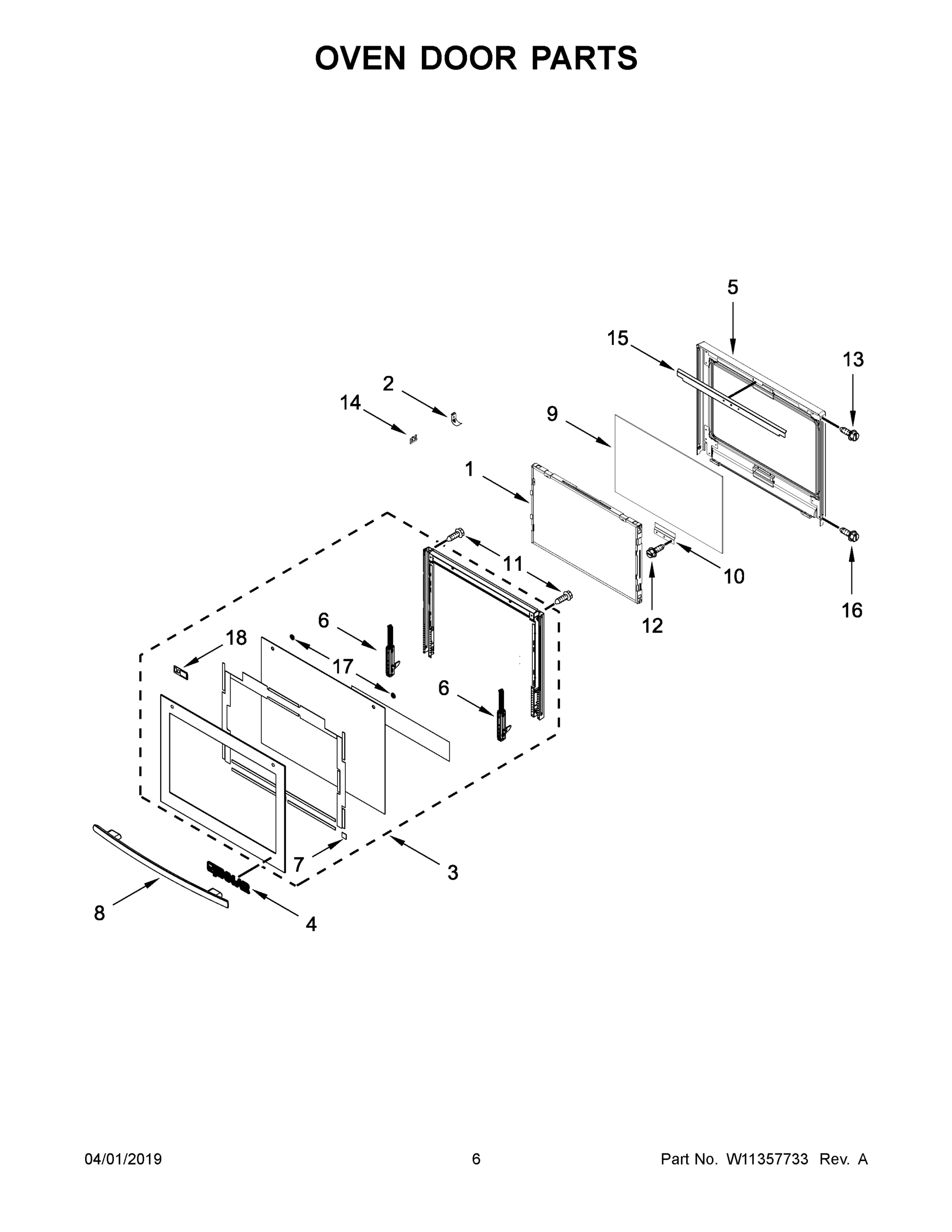 04 - OVEN DOOR PARTS