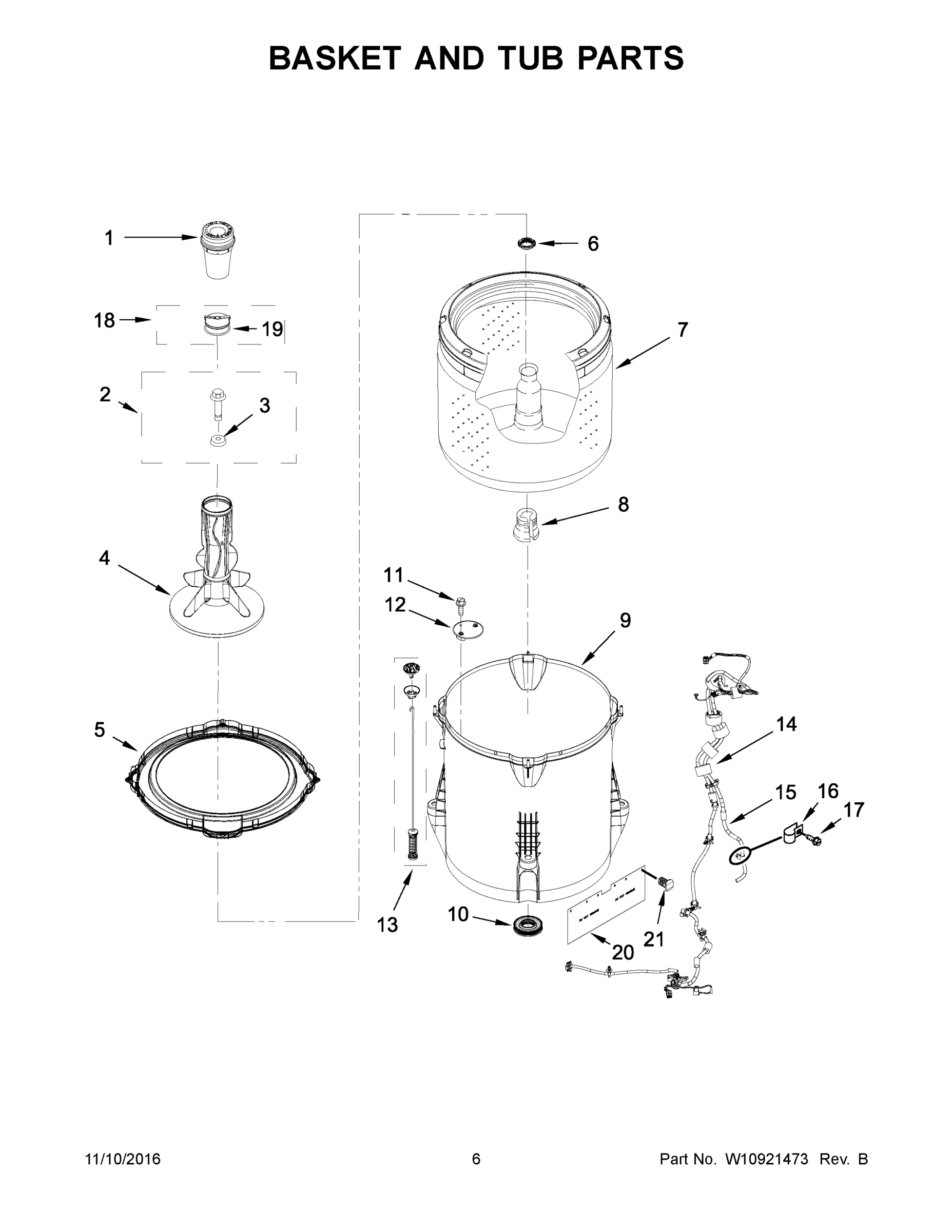 04 - BASKET AND TUB PARTS