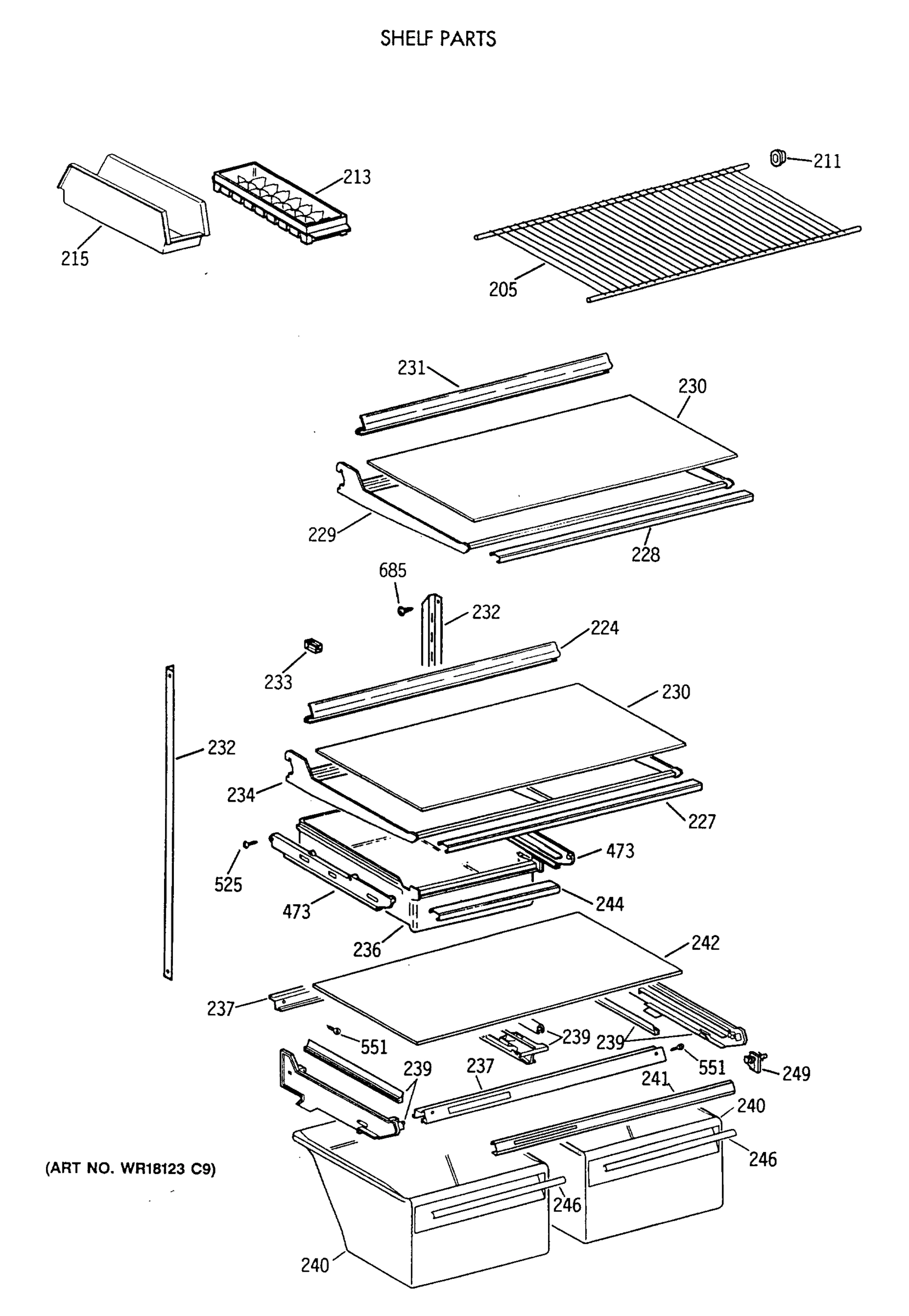 SHELF PARTS