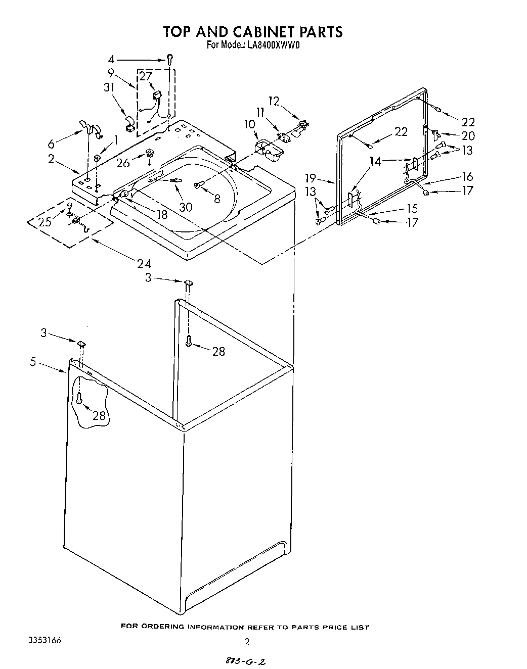 02 - TOP AND CABINET , LITERATURE AND OPTIONAL