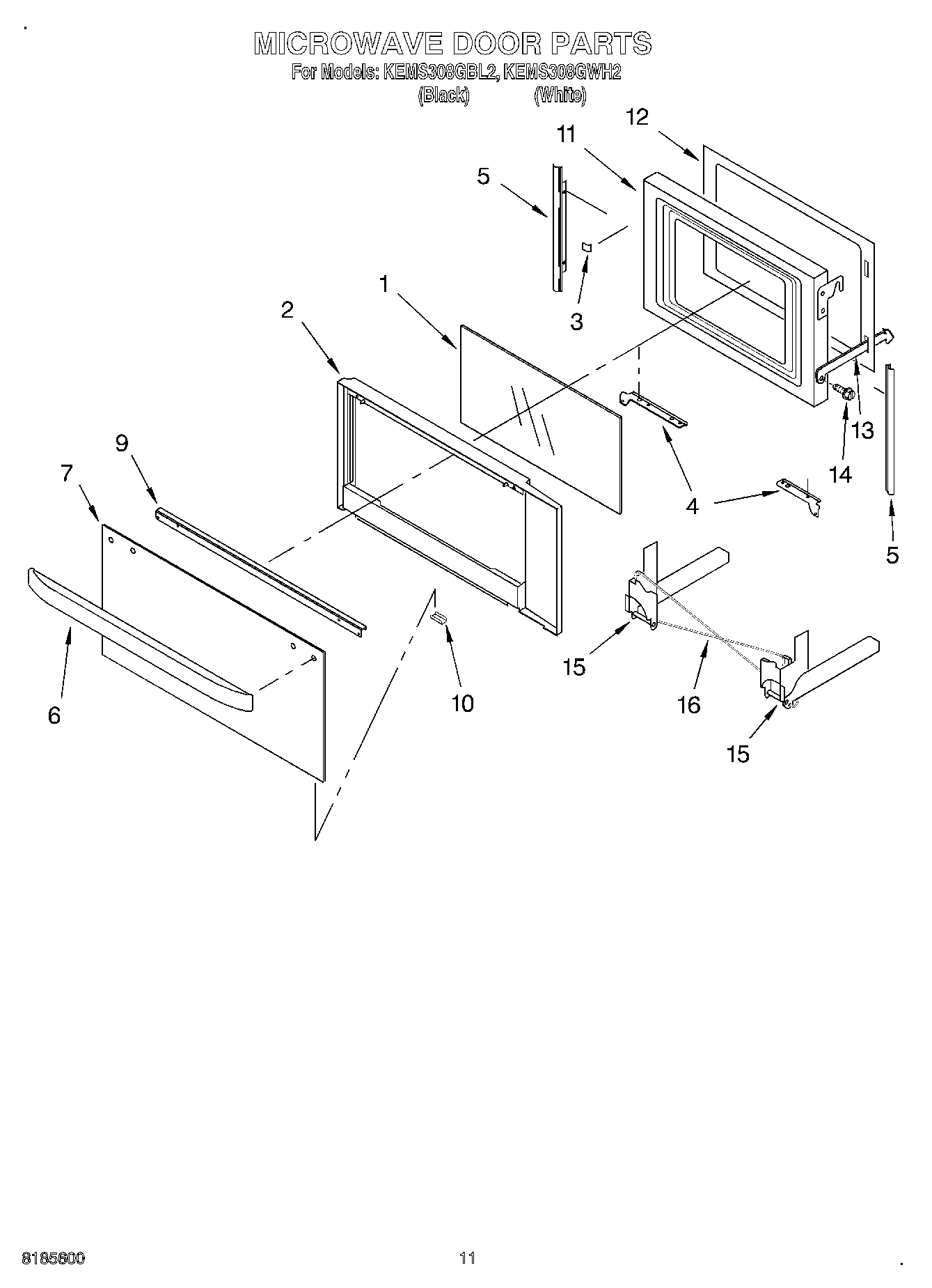 09 - MICROWAVE DOOR, OPTIONAL