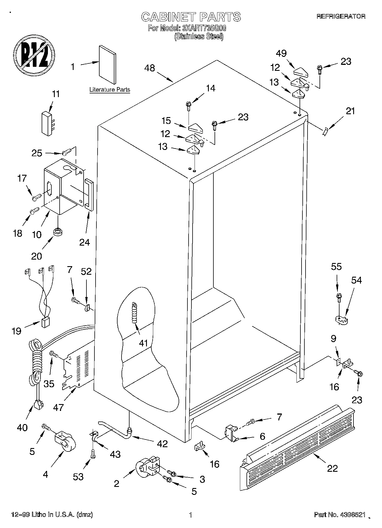 01 - CABINET, LITERATURE