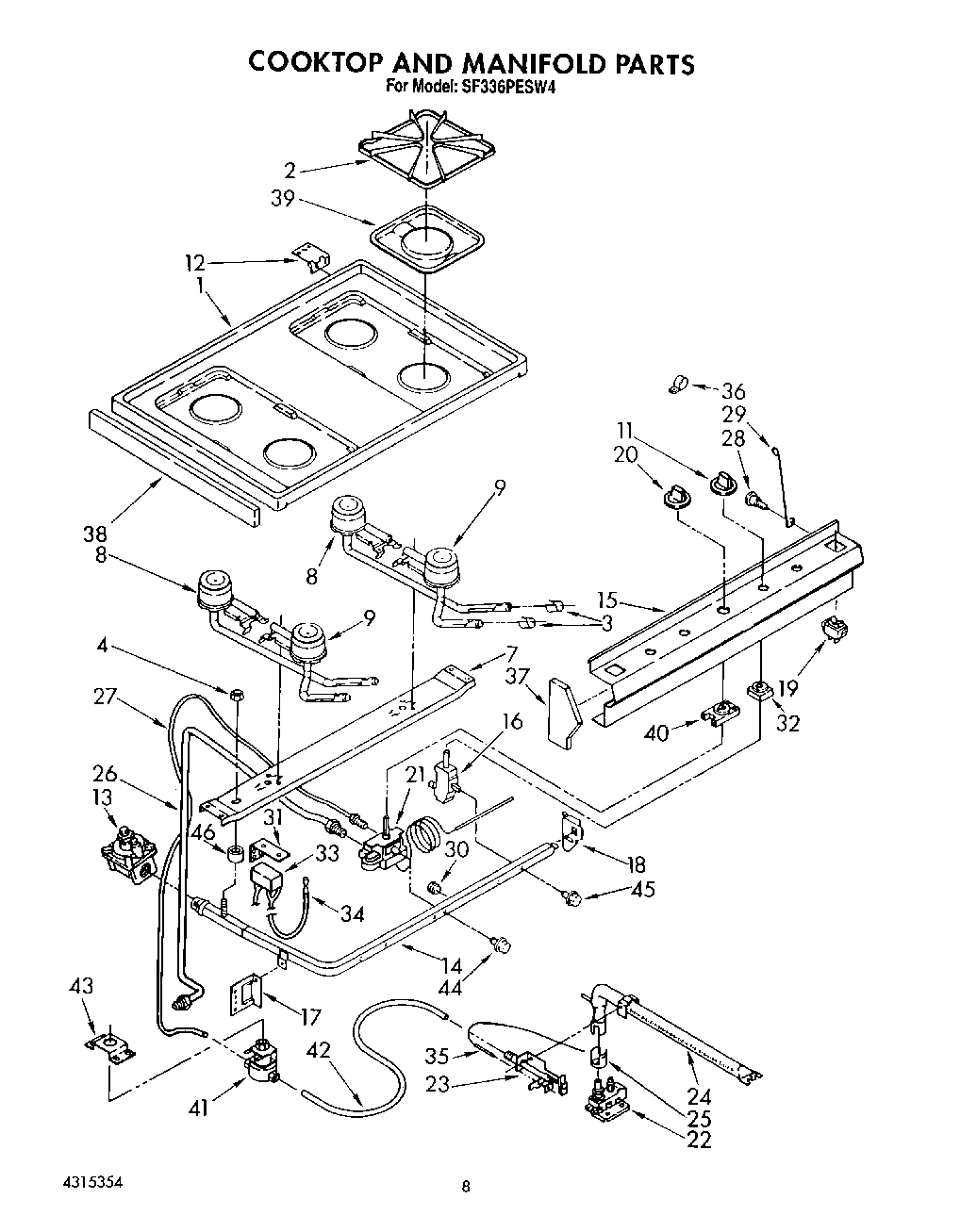 06 - COOKTOP AND MANIFOLD, LIT/OPTIONAL