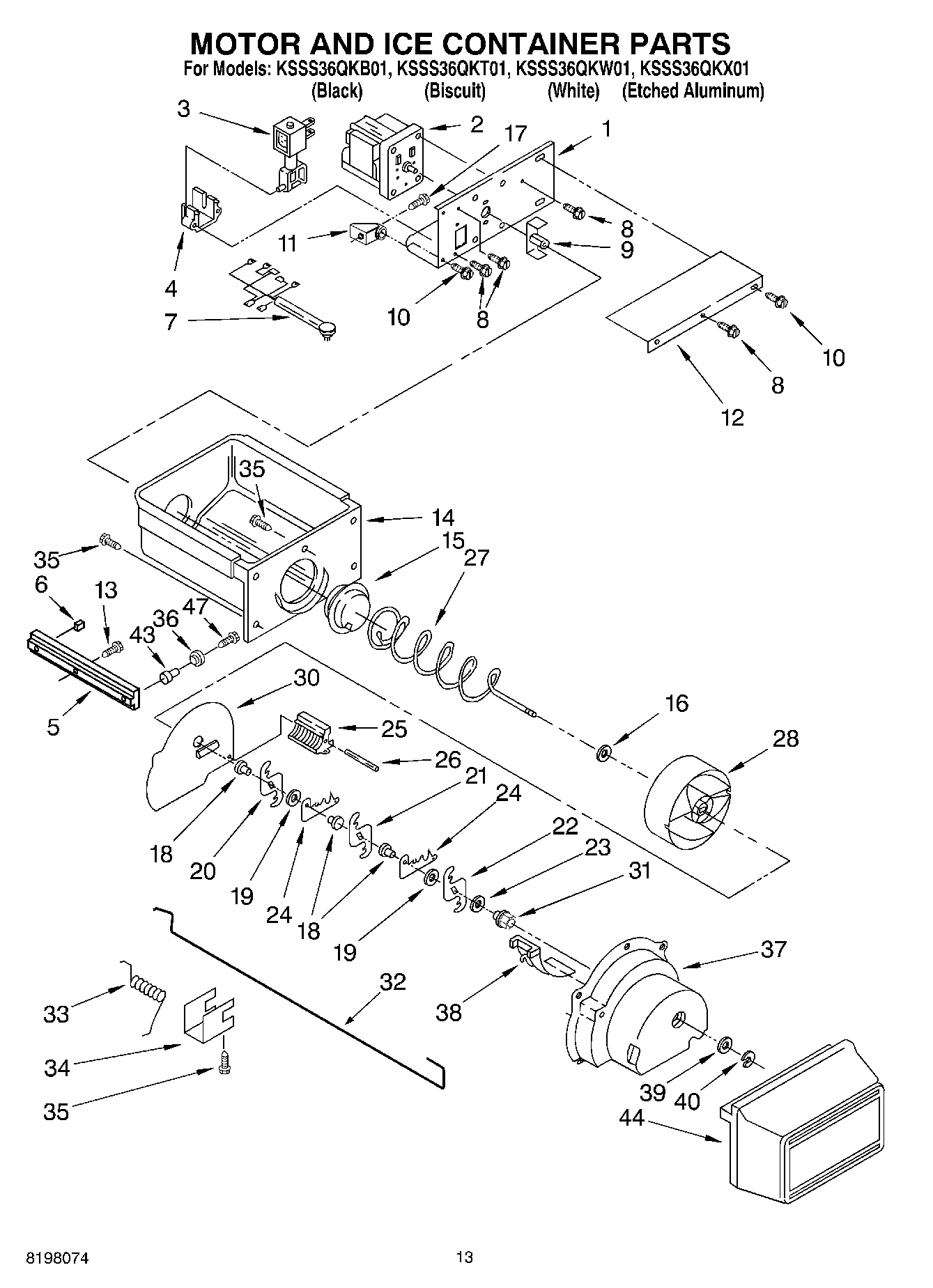 09 - MOTOR AND ICE CONTAINER