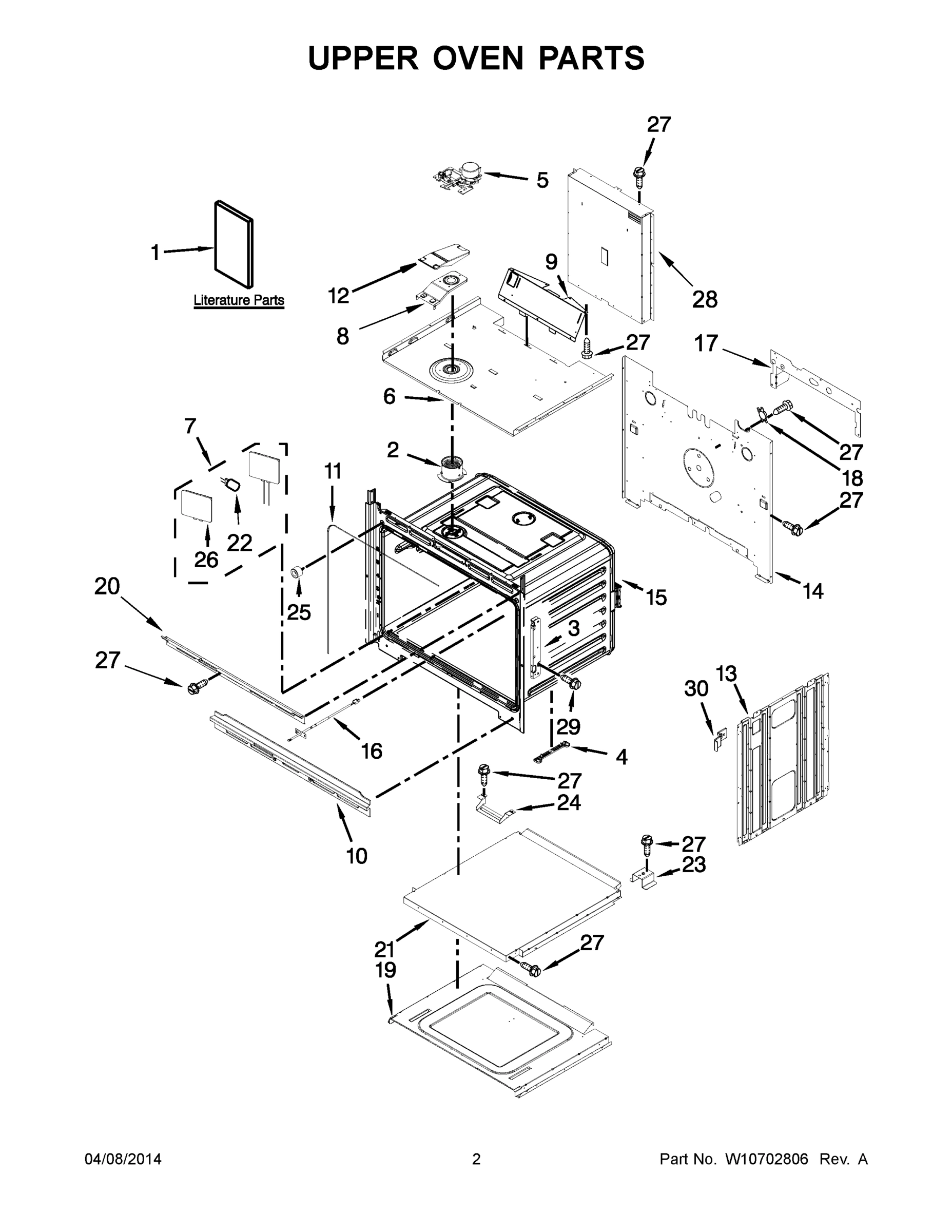 02 - UPPER OVEN PARTS
