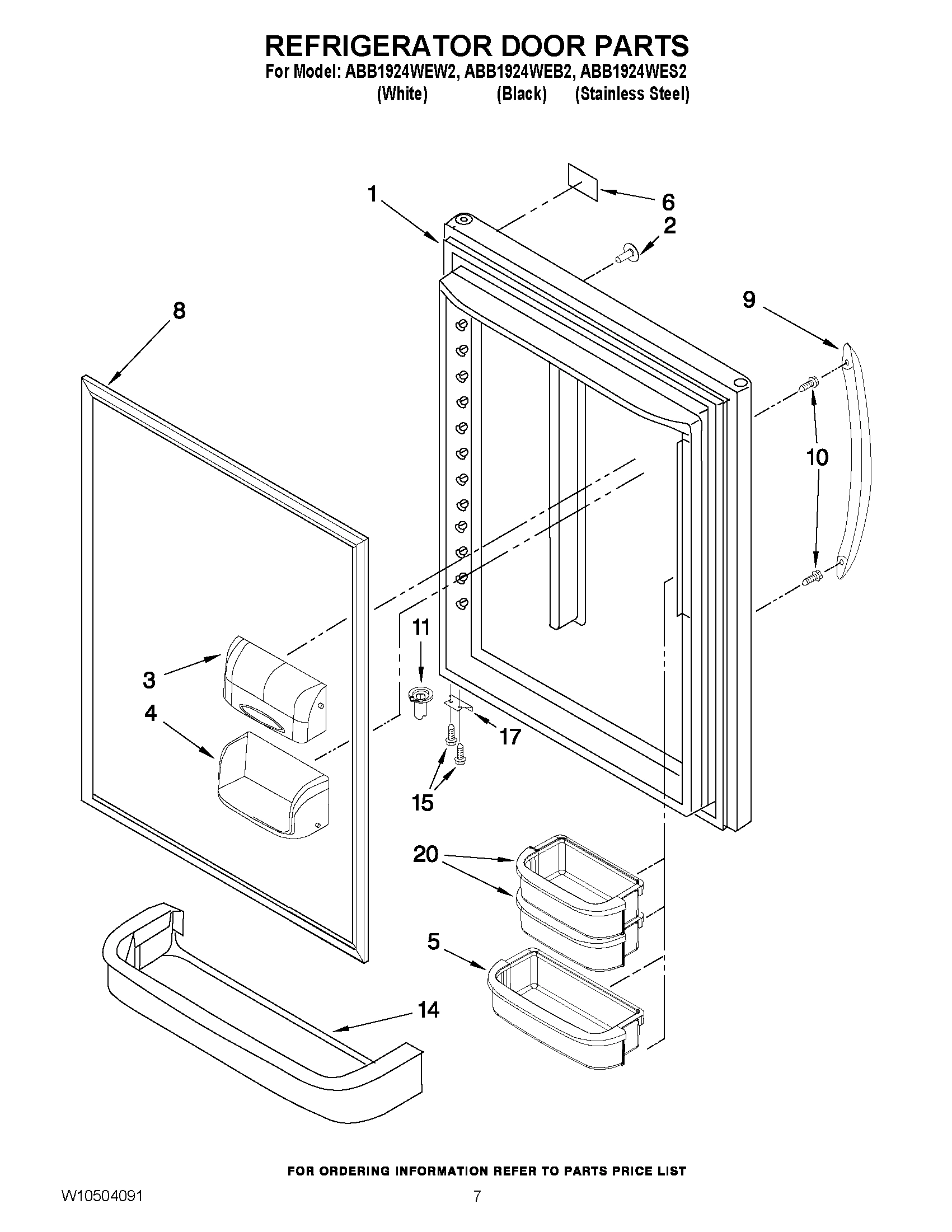 04 - REFRIGERATOR DOOR PARTS
