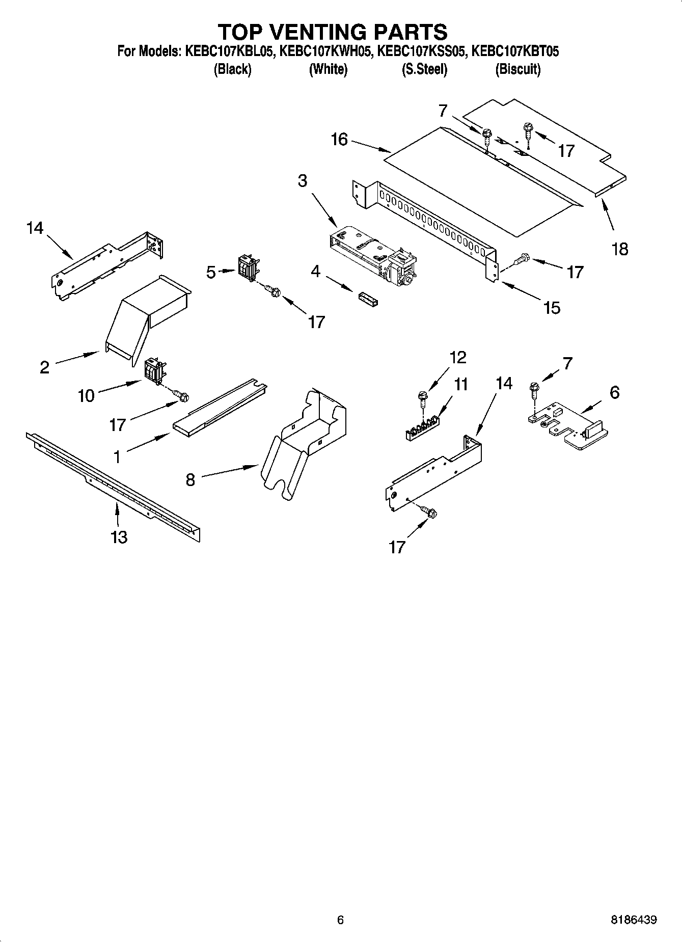 05 - TOP VENTING PARTS, OPTIONAL PARTS