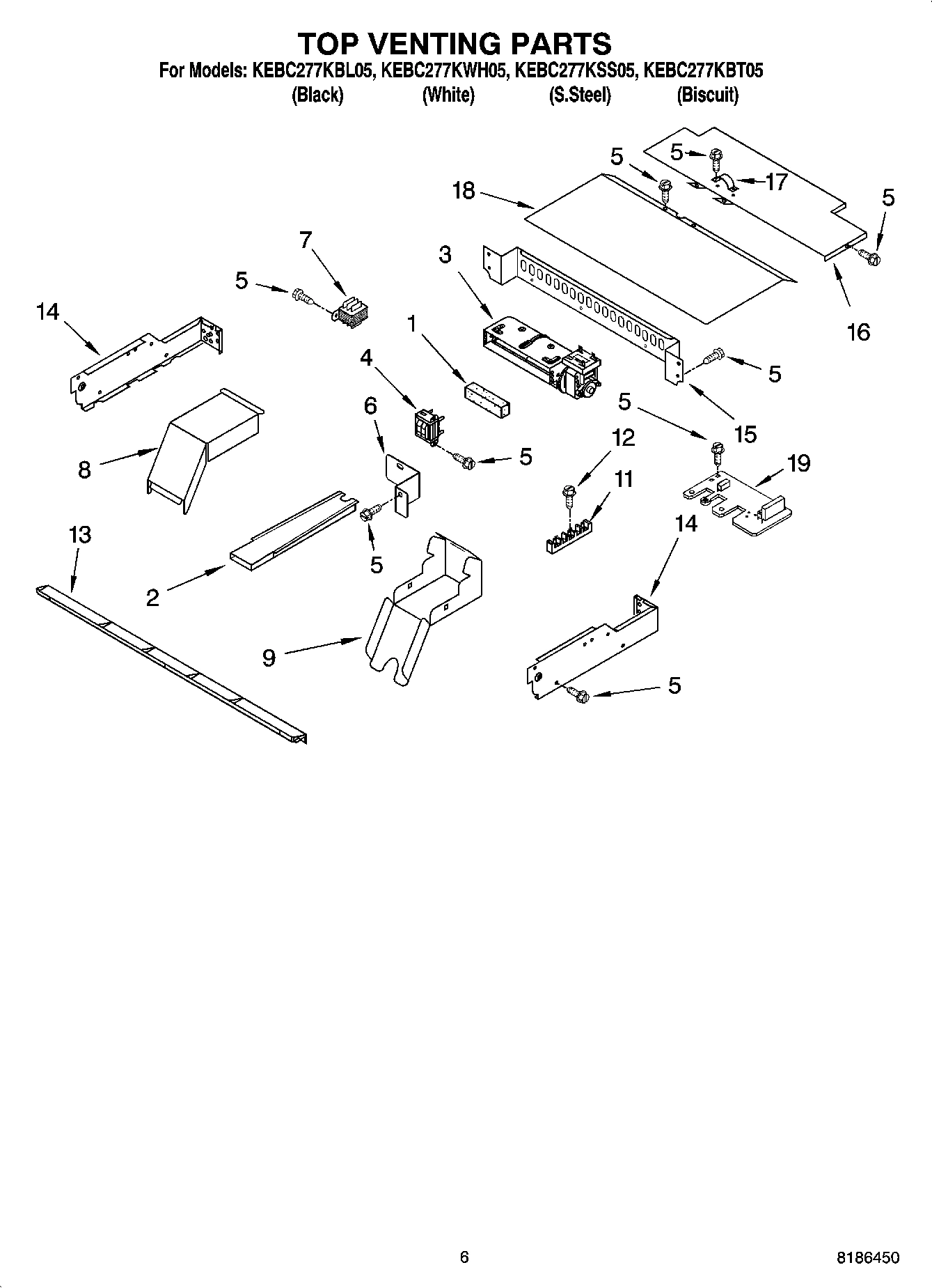 05 - TOP VENTING PARTS, OPTIONAL PARTS