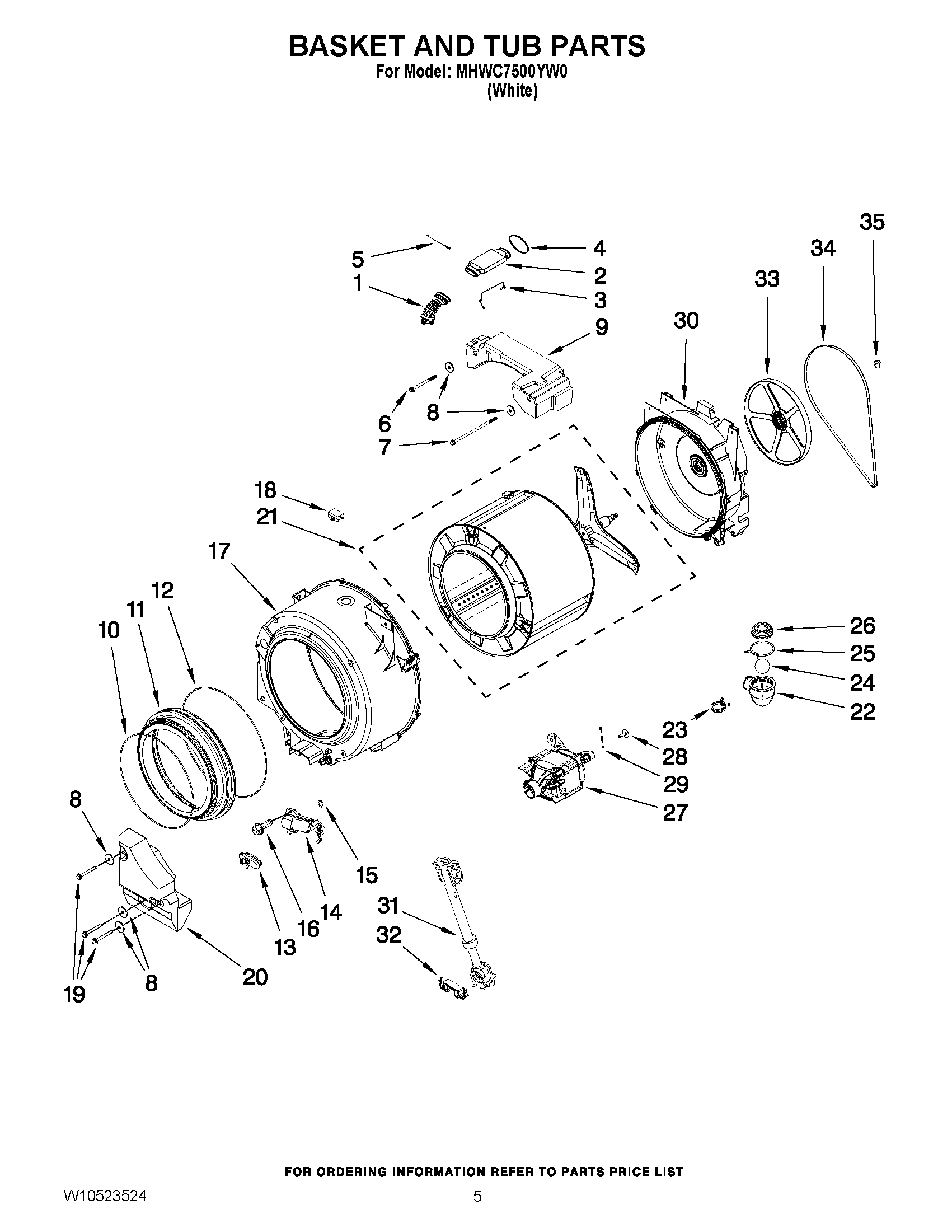 04 - BASKET AND TUB PARTS
