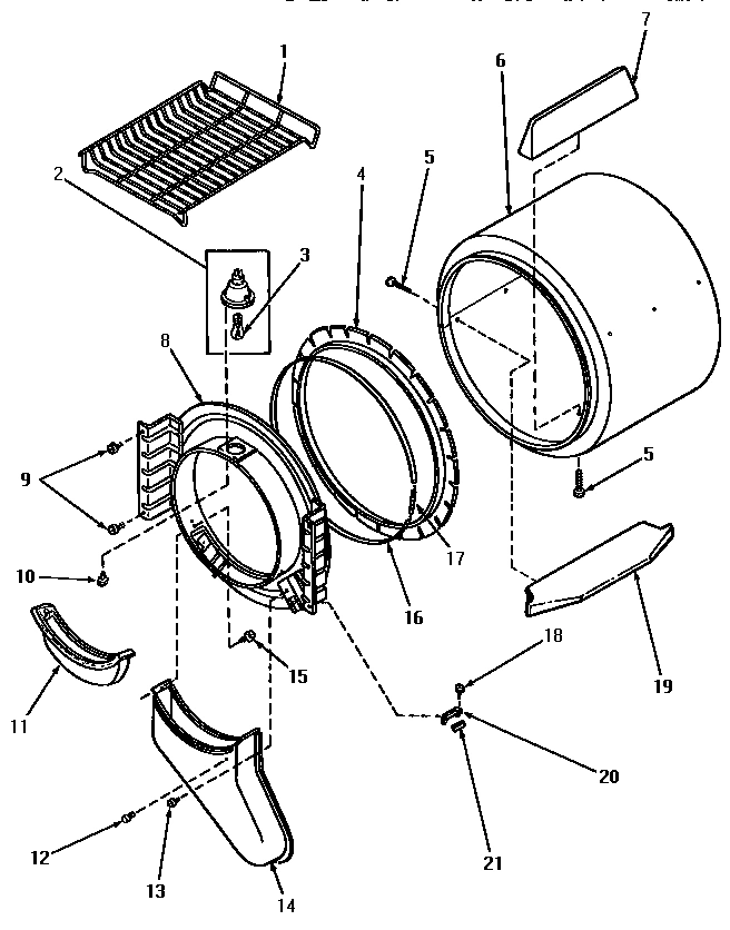 04 - FR BLKHD, AIR DUCT, FELT SEAL & CYLINDER
