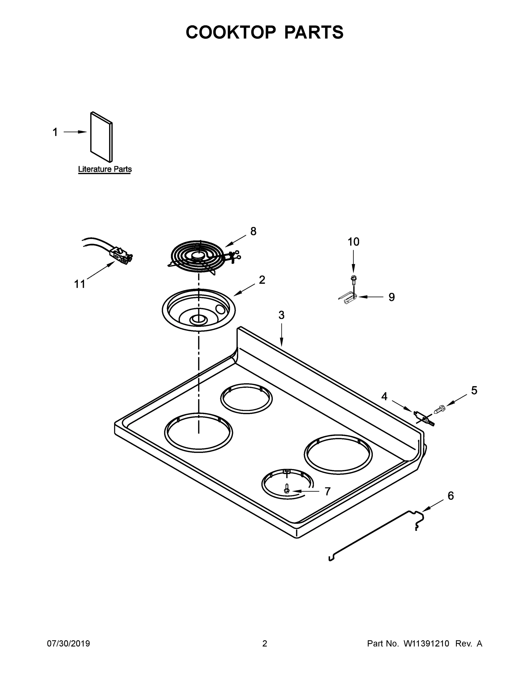 02 - COOKTOP PARTS