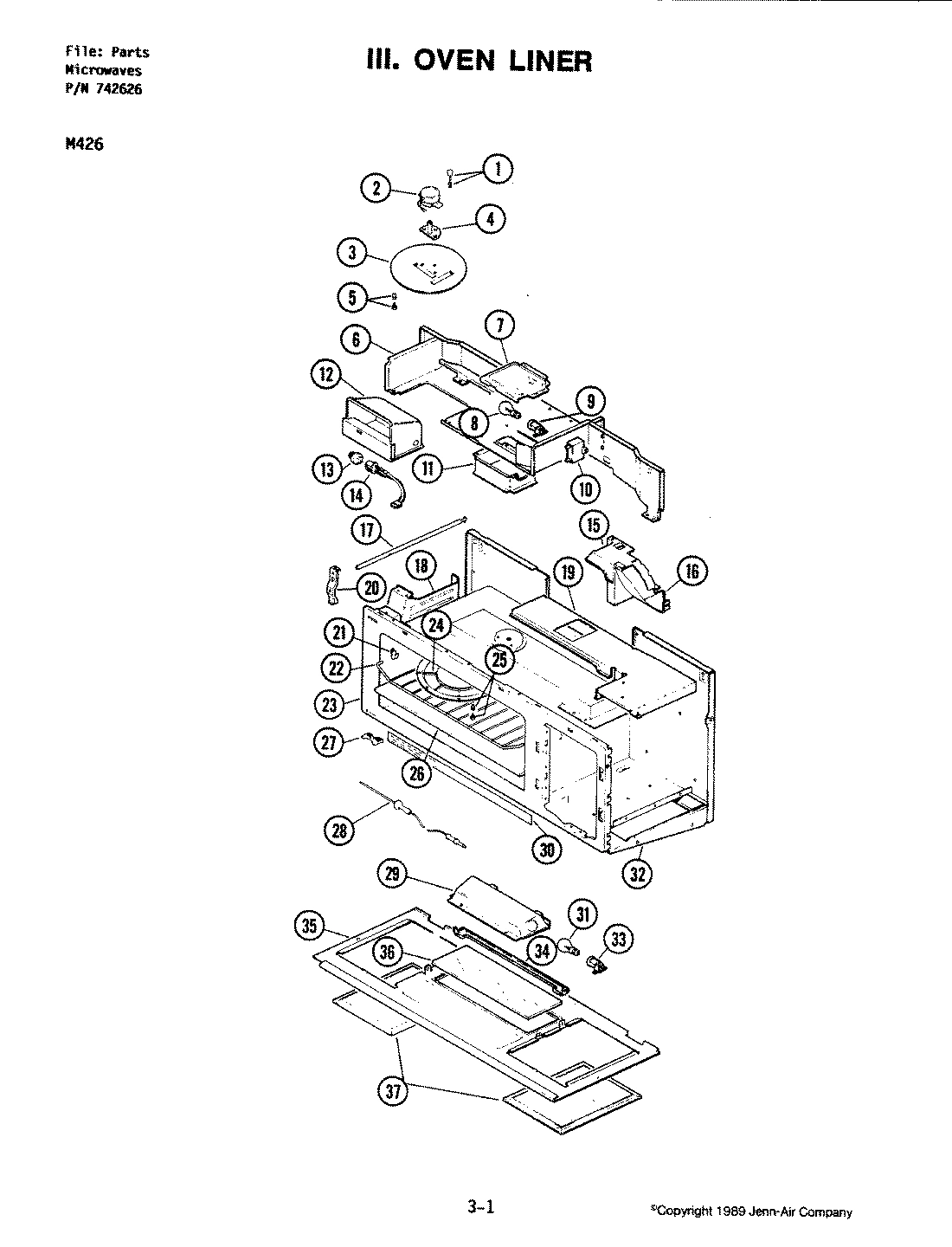 07 - OVEN LINER (M426)