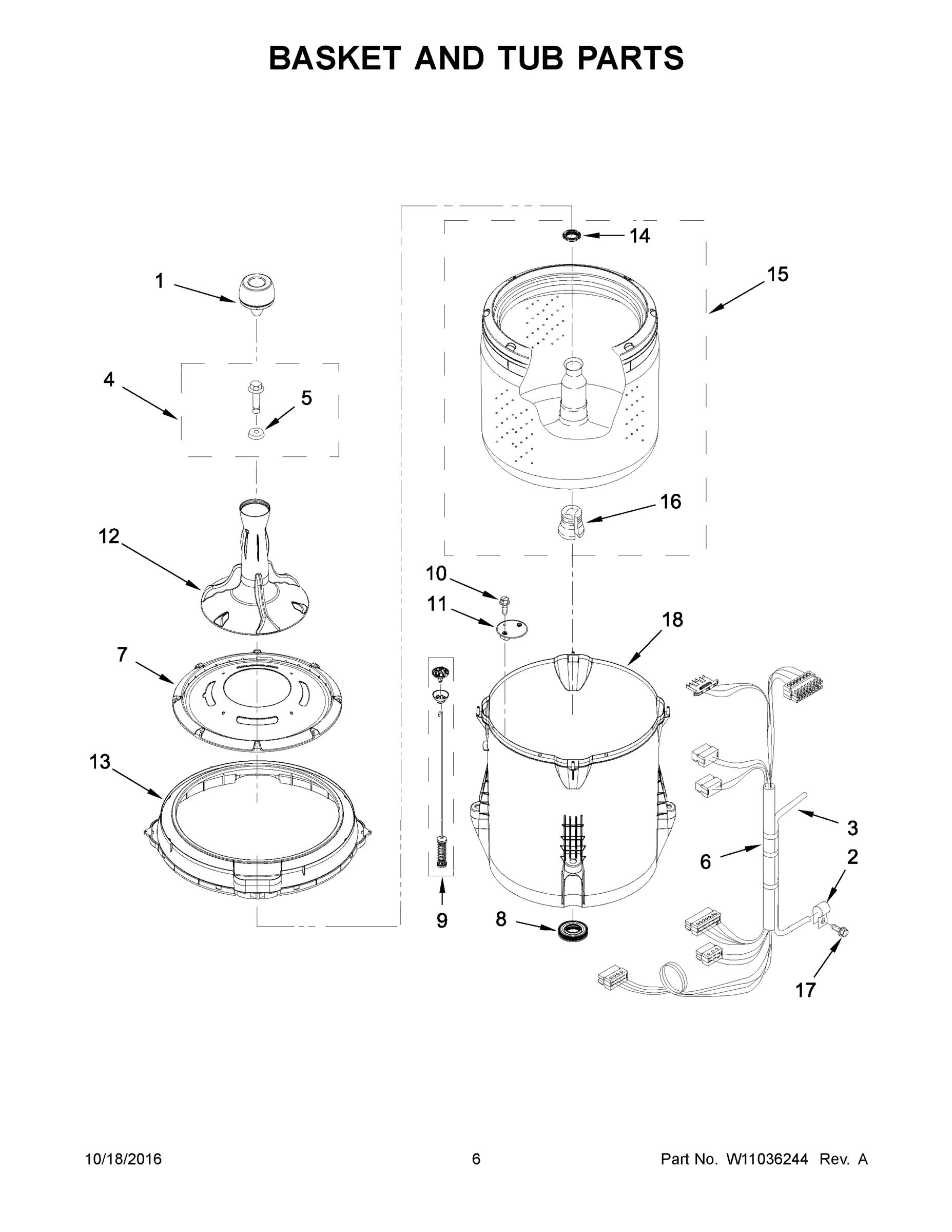 04 - BASKET AND TUB PARTS