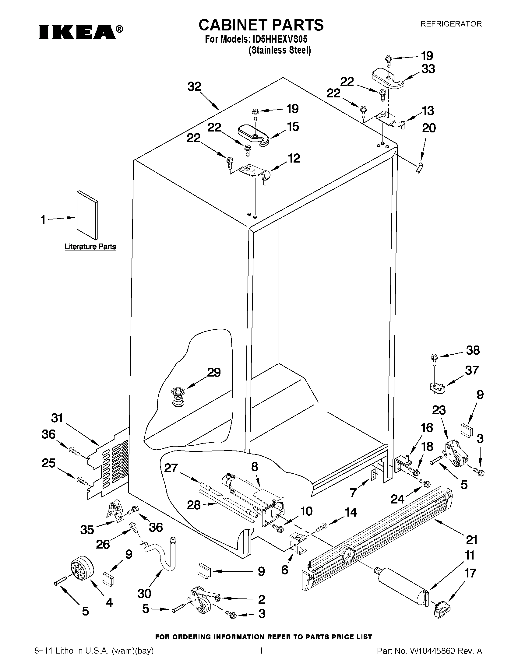 01 - CABINET PARTS