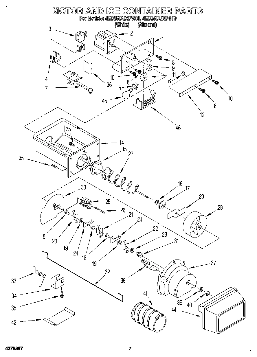 05 - MOTOR AND ICE CONTAINER