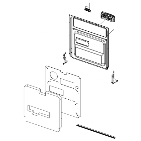 DD97-00607B Samsung Dishwasher Inner Door Ass