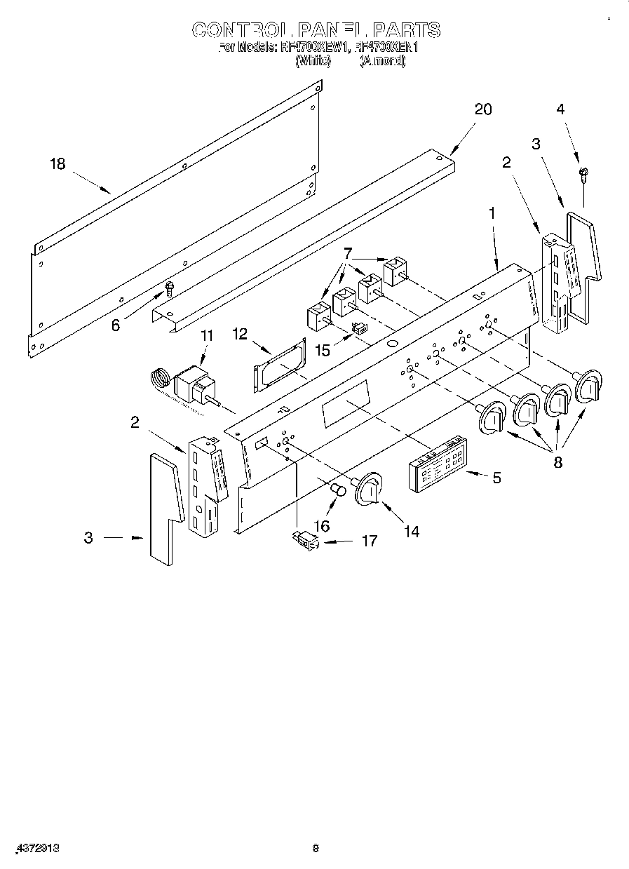 05 - CONTROL PANEL, LIT/OPTIONAL