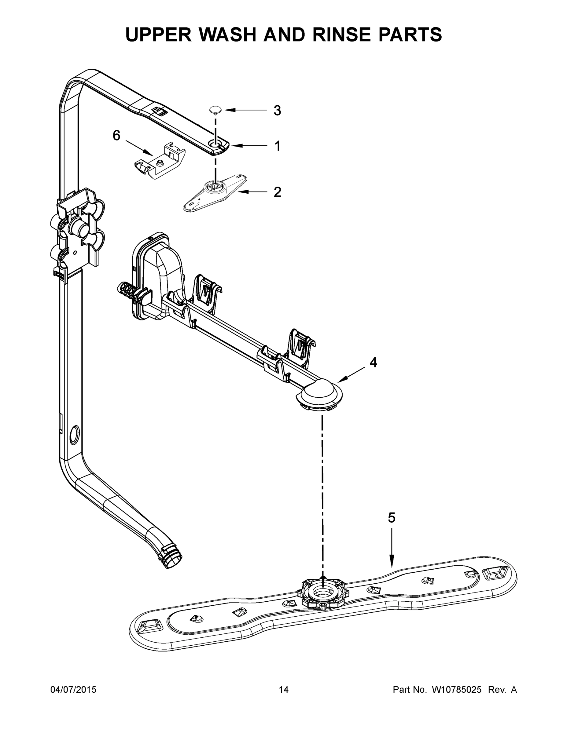 08 - UPPER WASH AND RINSE PARTS