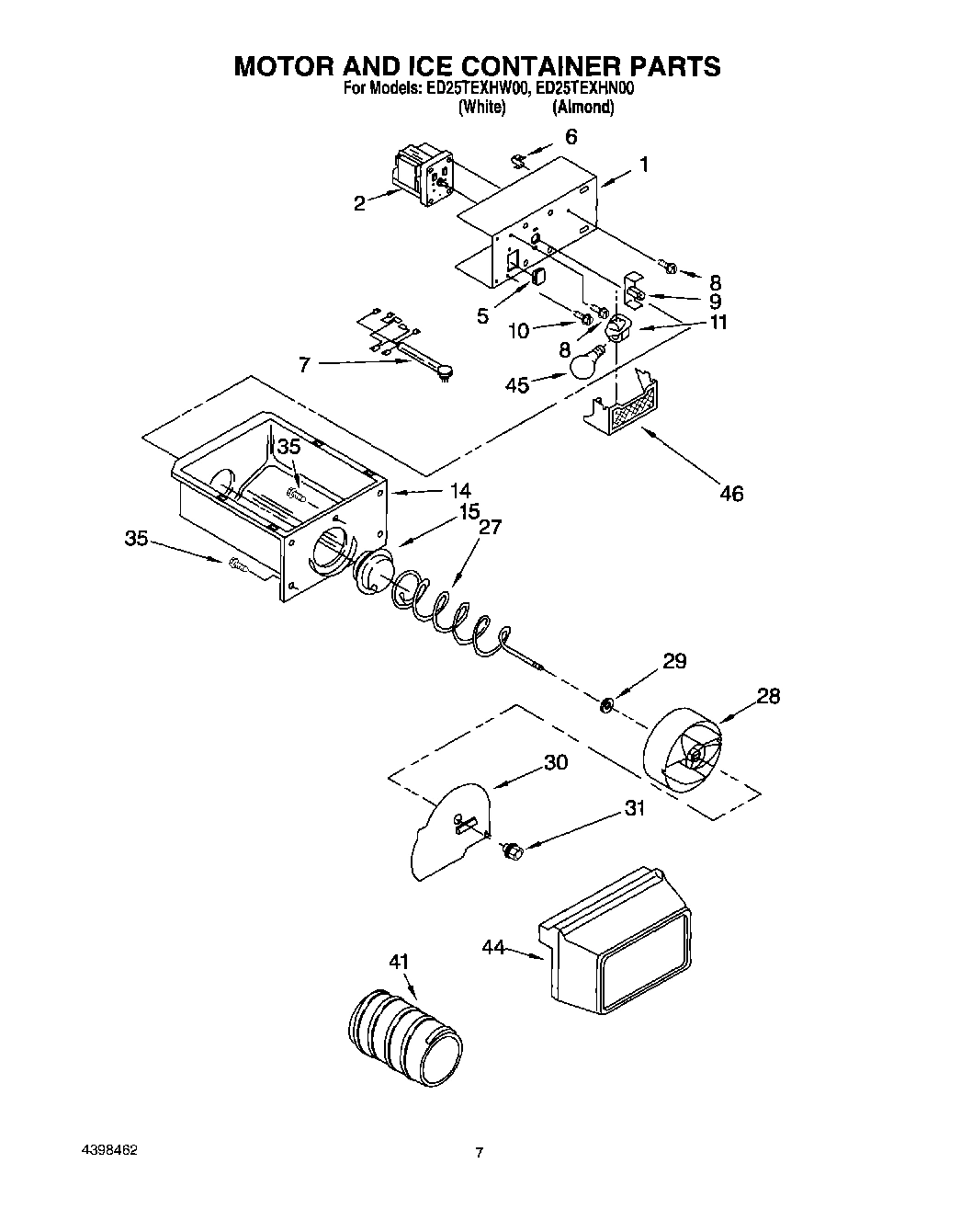 05 - MOTOR AND ICE CONTAINER