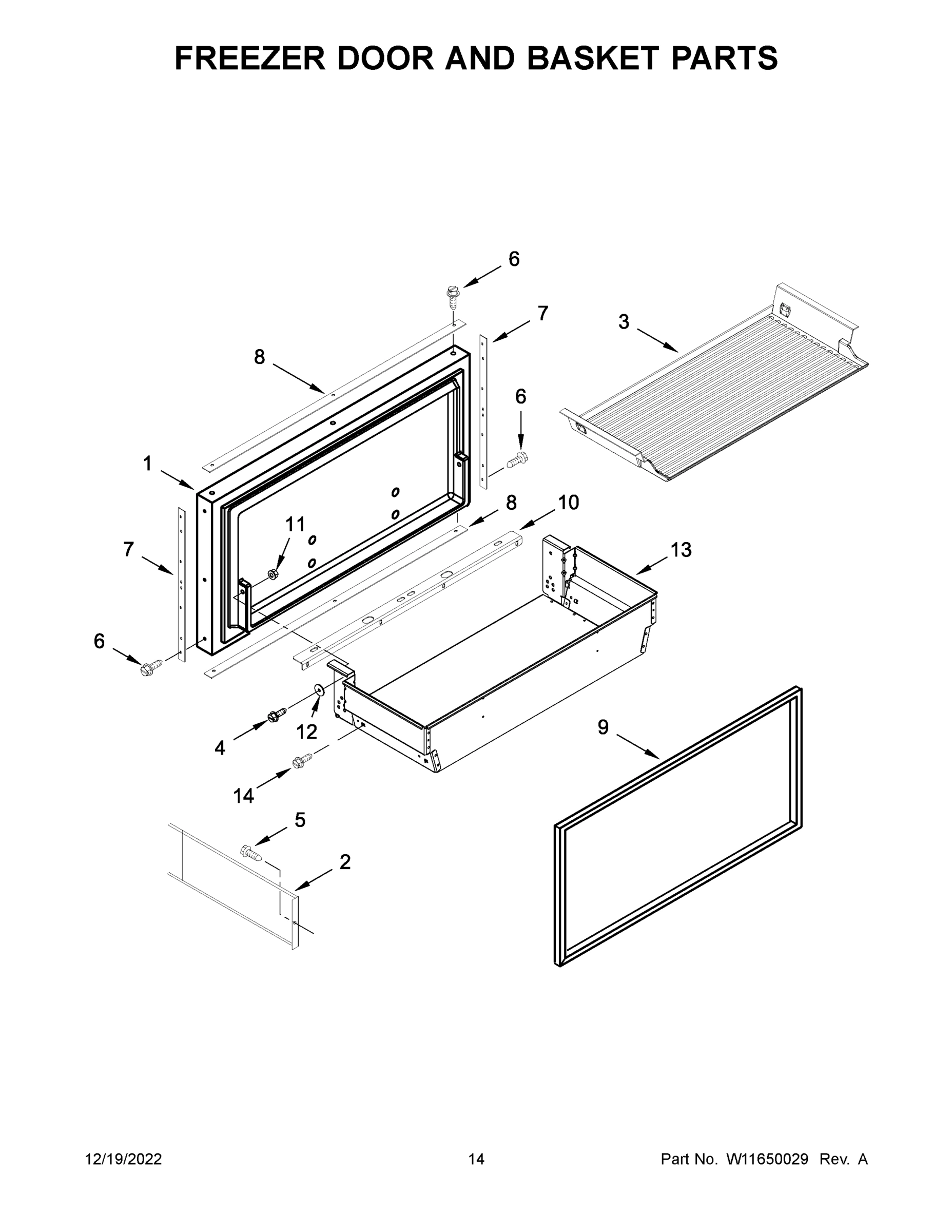08 - FREEZER DOOR AND BASKET PARTS
