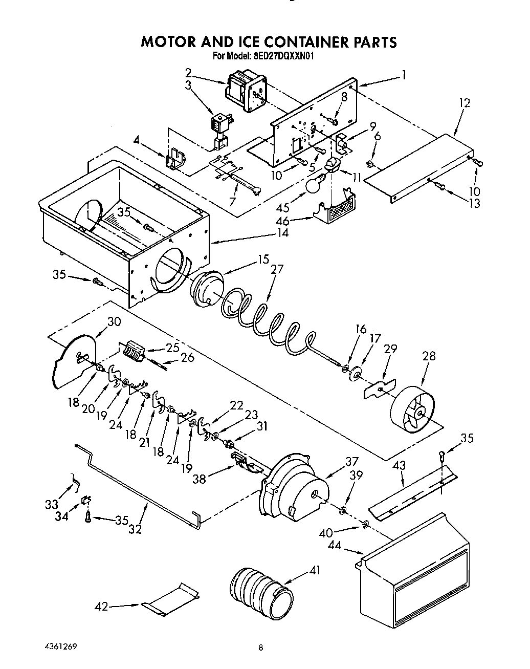 06 - MOTOR AND ICE CONTAINER