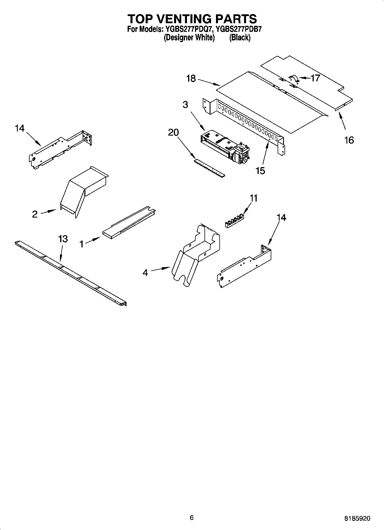 05 - TOP VENTING PARTS, OPTIONAL PARTS