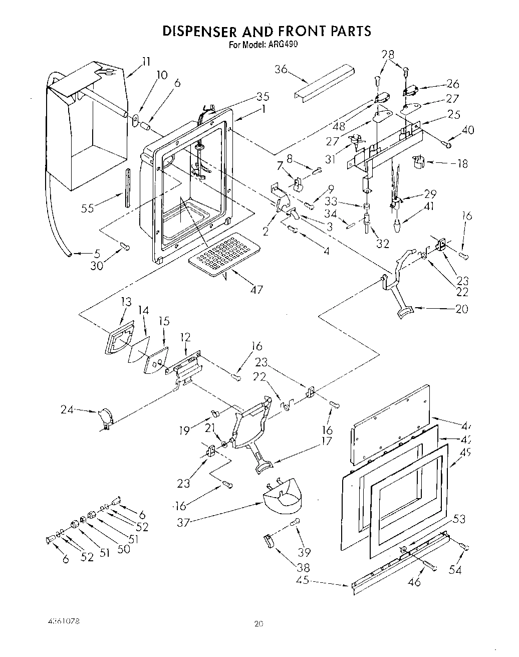 18 - DISPENSER AND FRONT