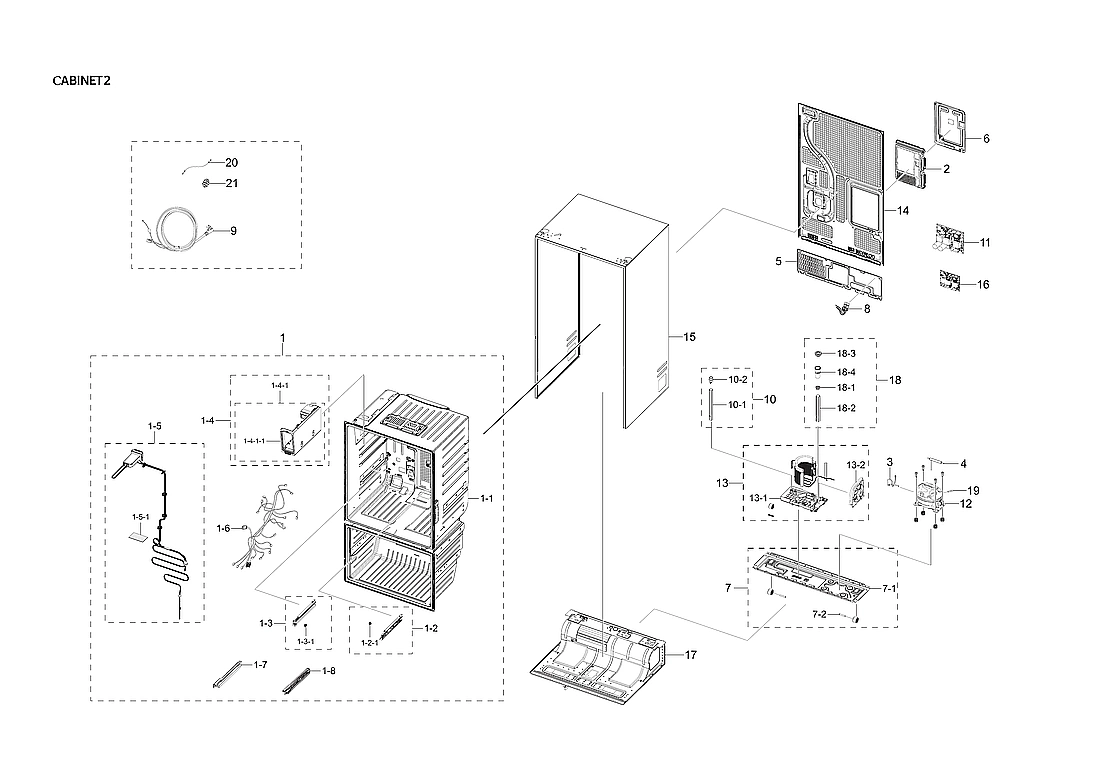 CABINET 2 PARTS