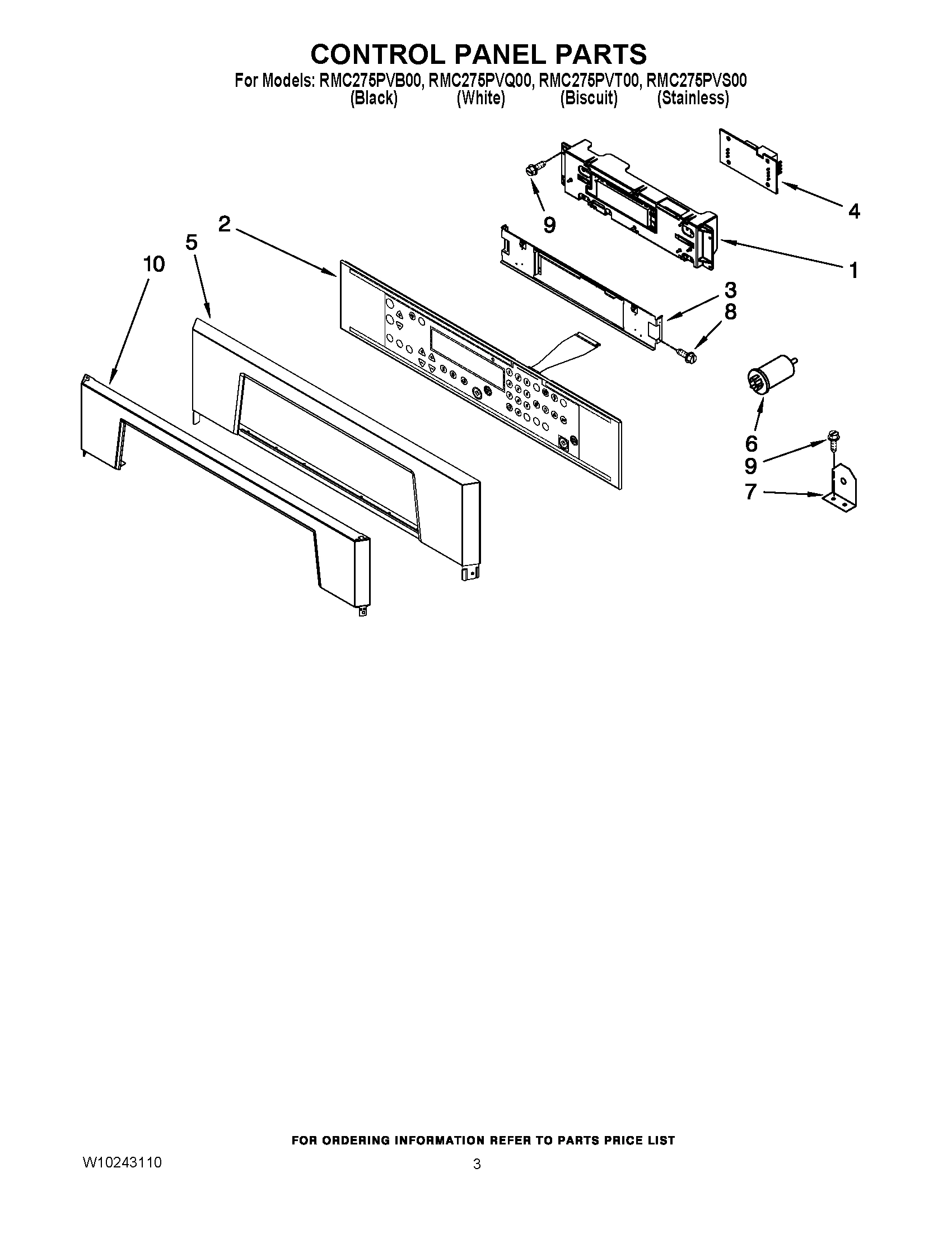 02 - CONTROL PANEL PARTS