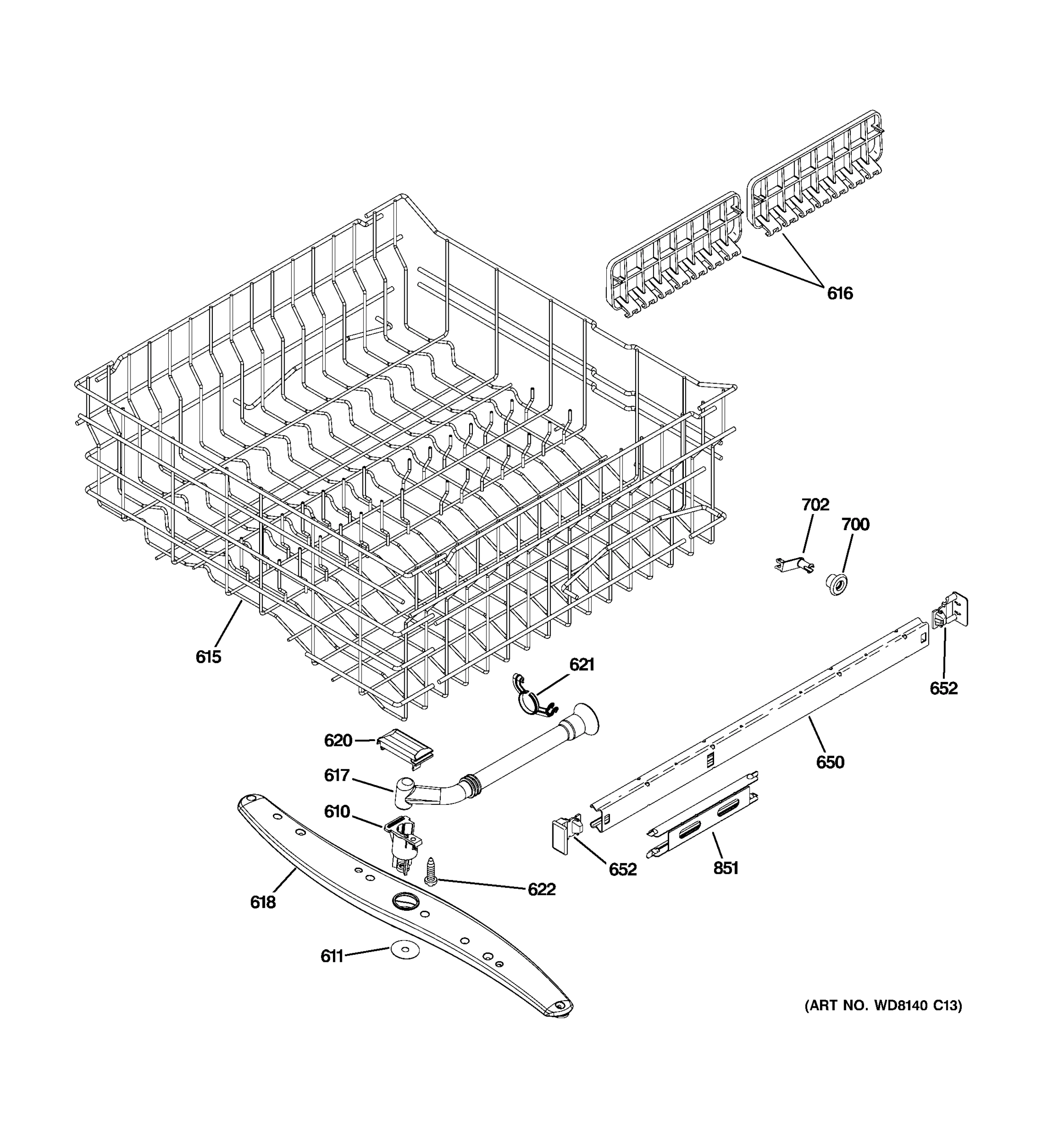 UPPER RACK ASSEMBLY