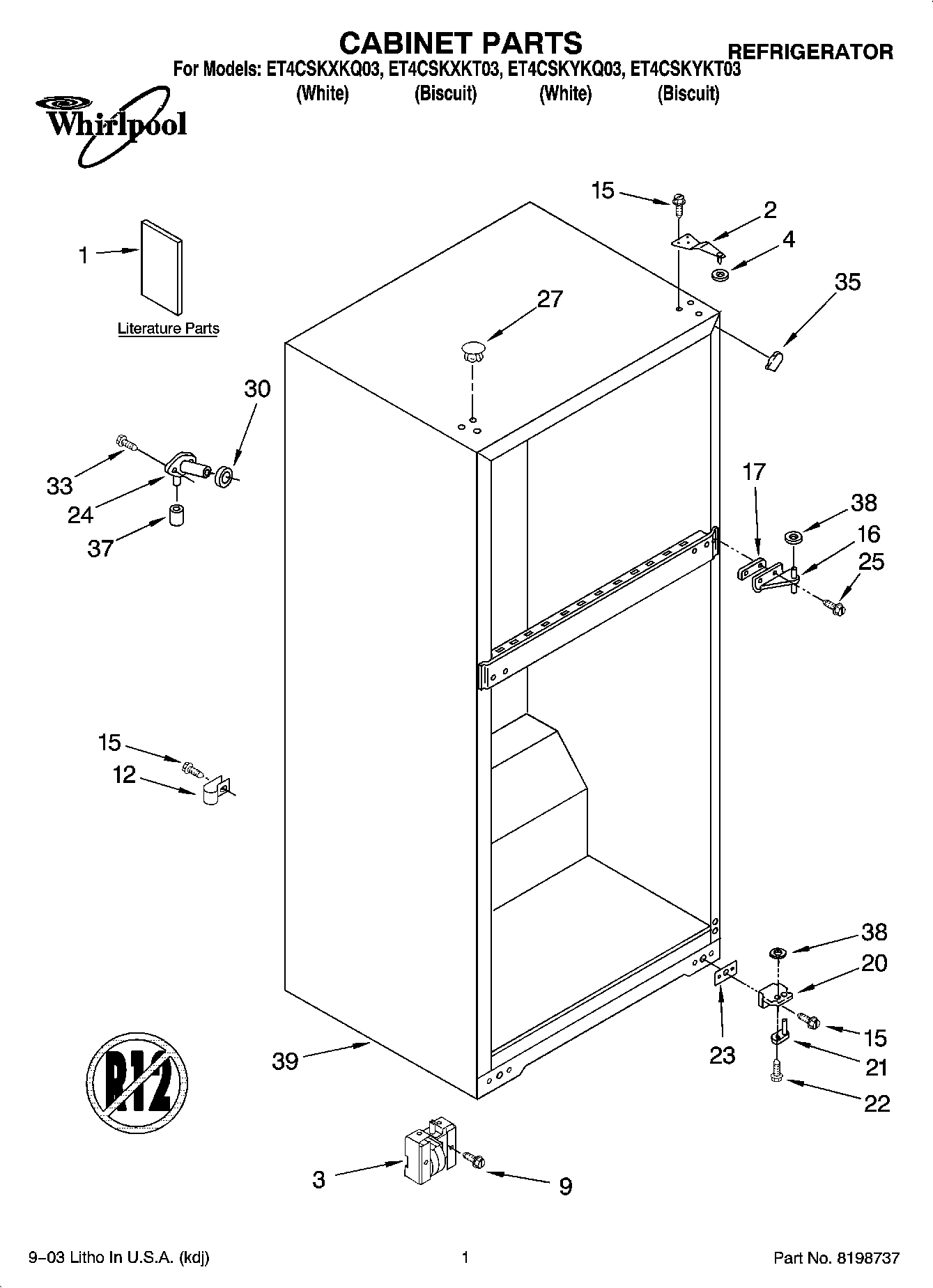 01 - CABINET PARTS