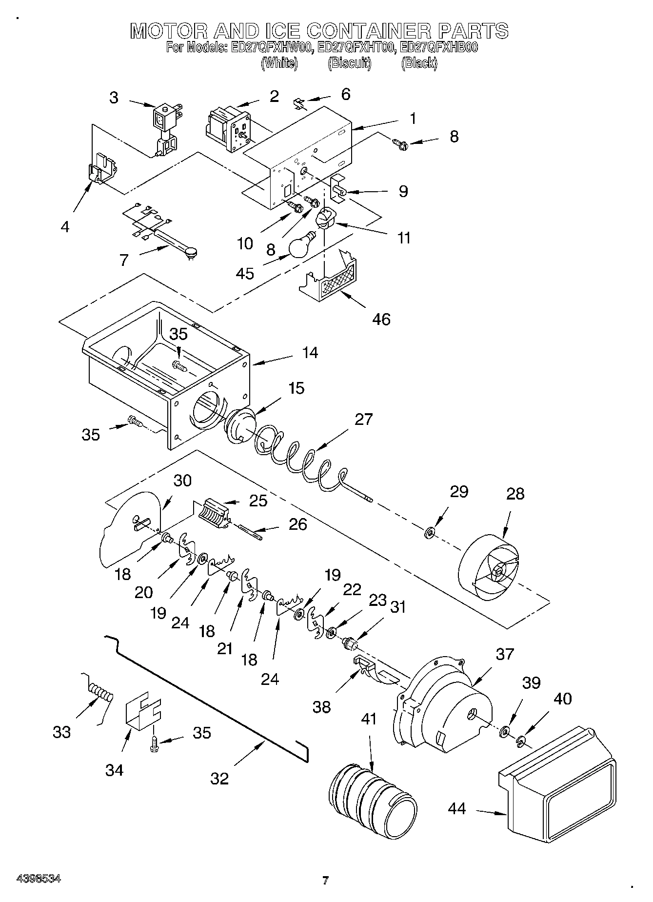 05 - MOTOR AND ICE CONTAINER