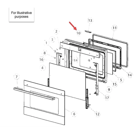 577008 Fisher & Paykel Glass Seal