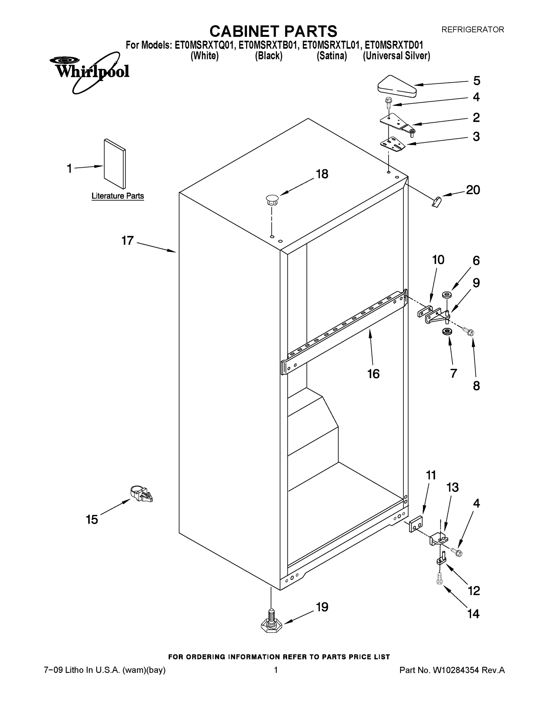 01 - CABINET PARTS
