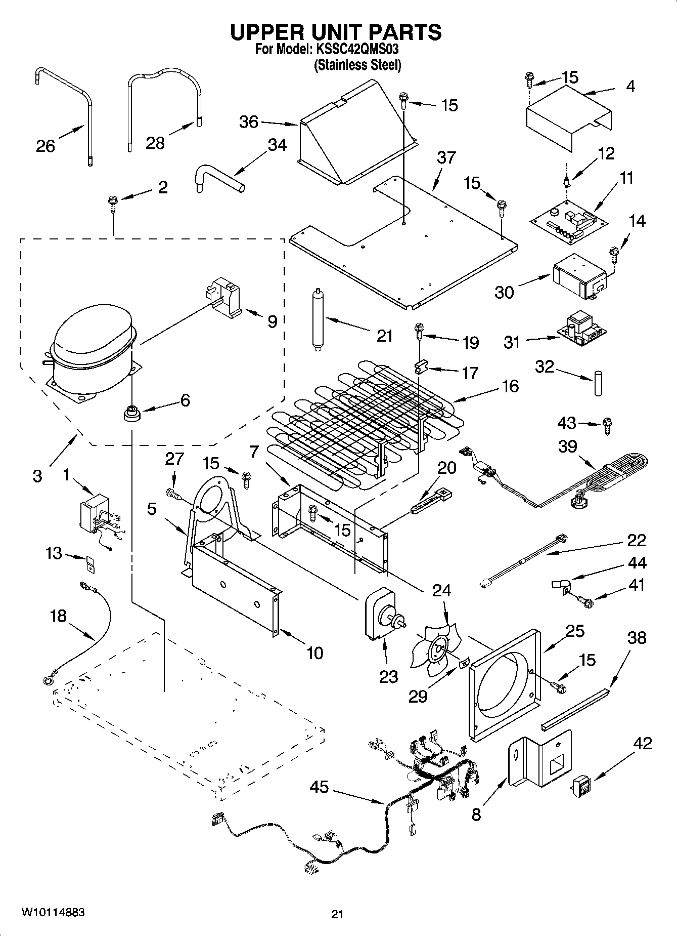 13 - UPPER UNIT PARTS