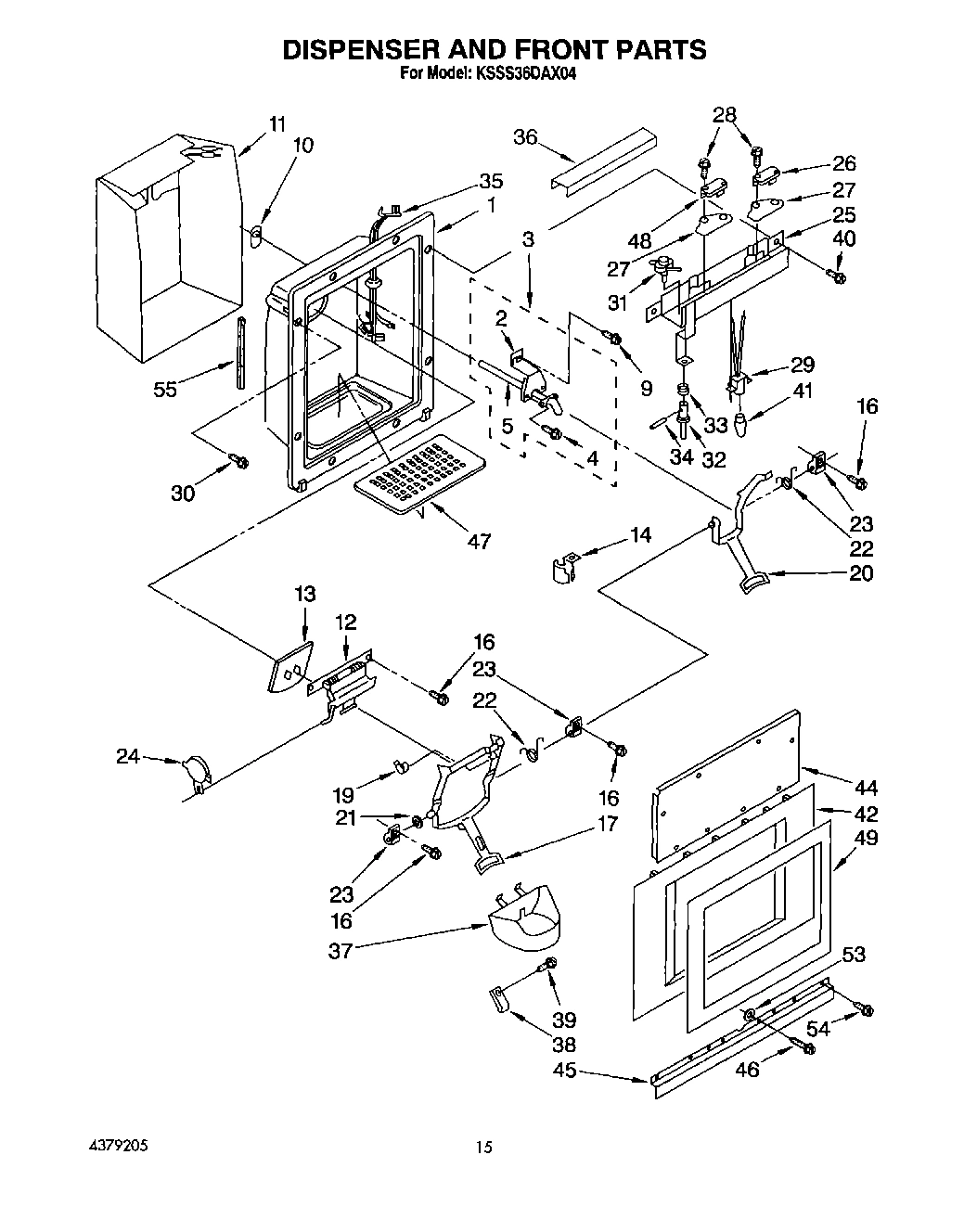 10 - DISPENSER AND FRONT