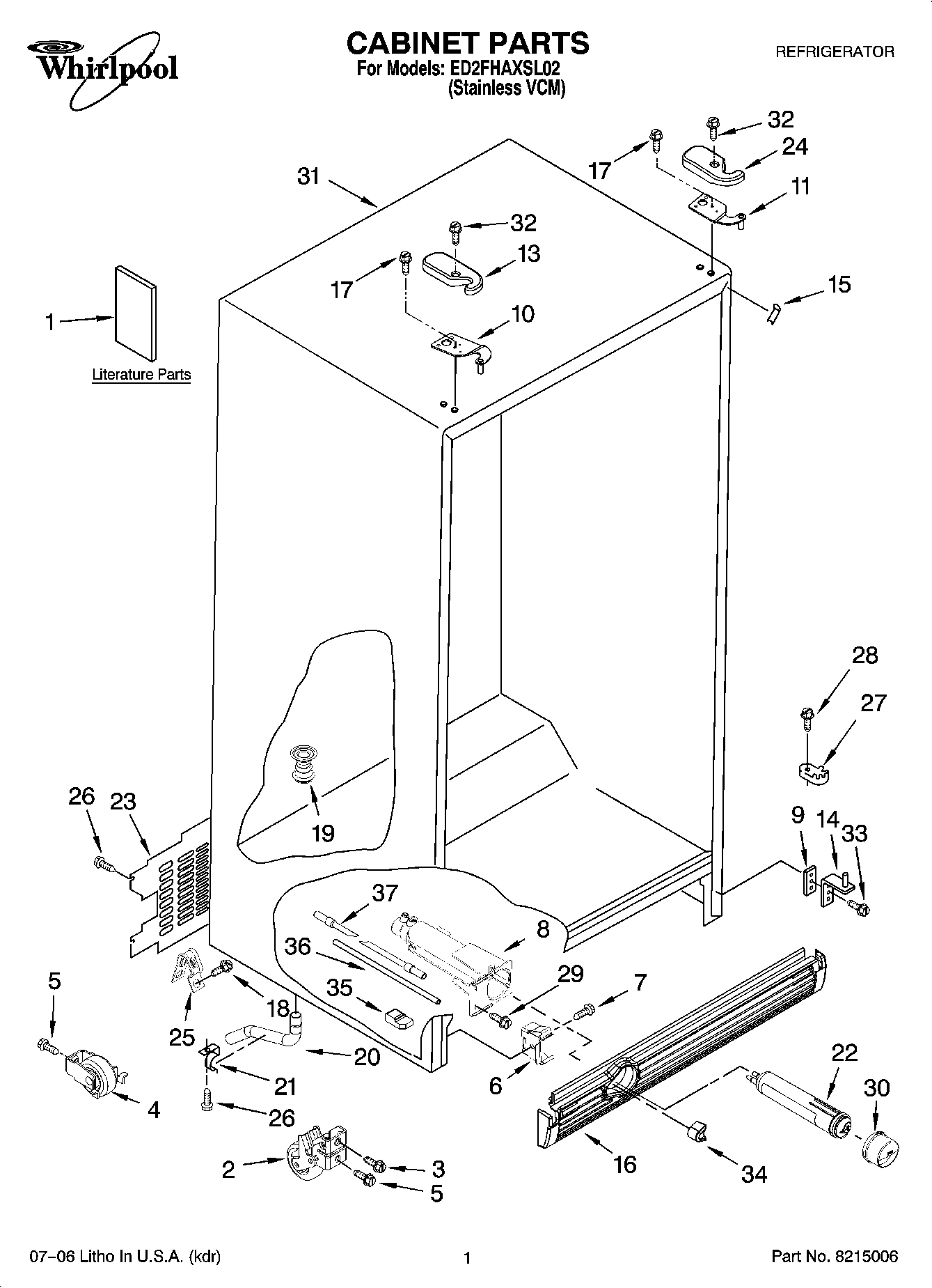 01 - CABINET PARTS