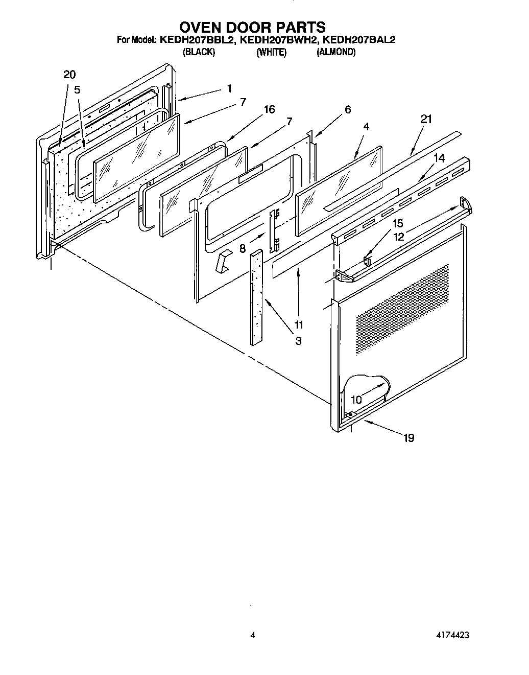 03 - OVEN DOOR, LITERATURE