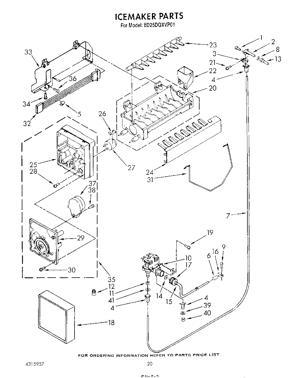 13 - ICE MAKER , NOT ILLUSTRATED