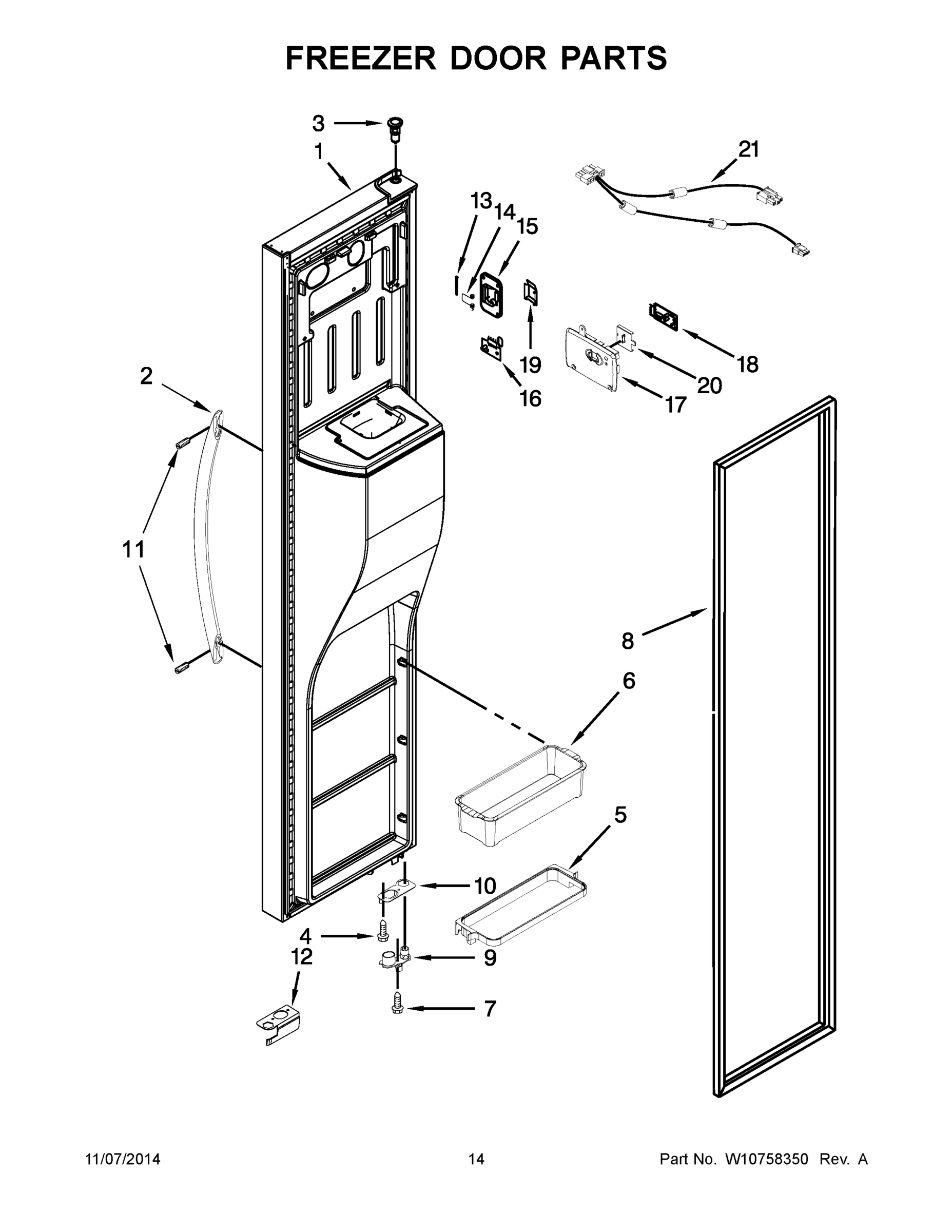 08 - FREEZER DOOR PARTS
