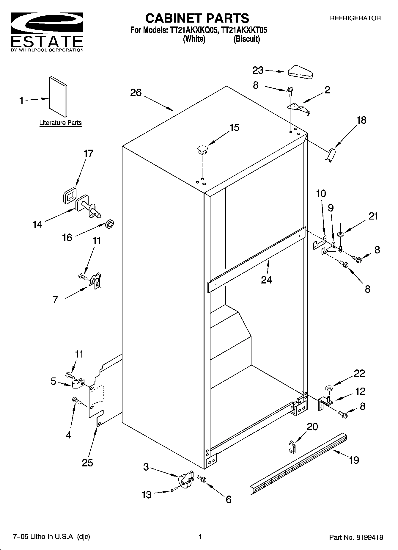 01 - CABINET PARTS