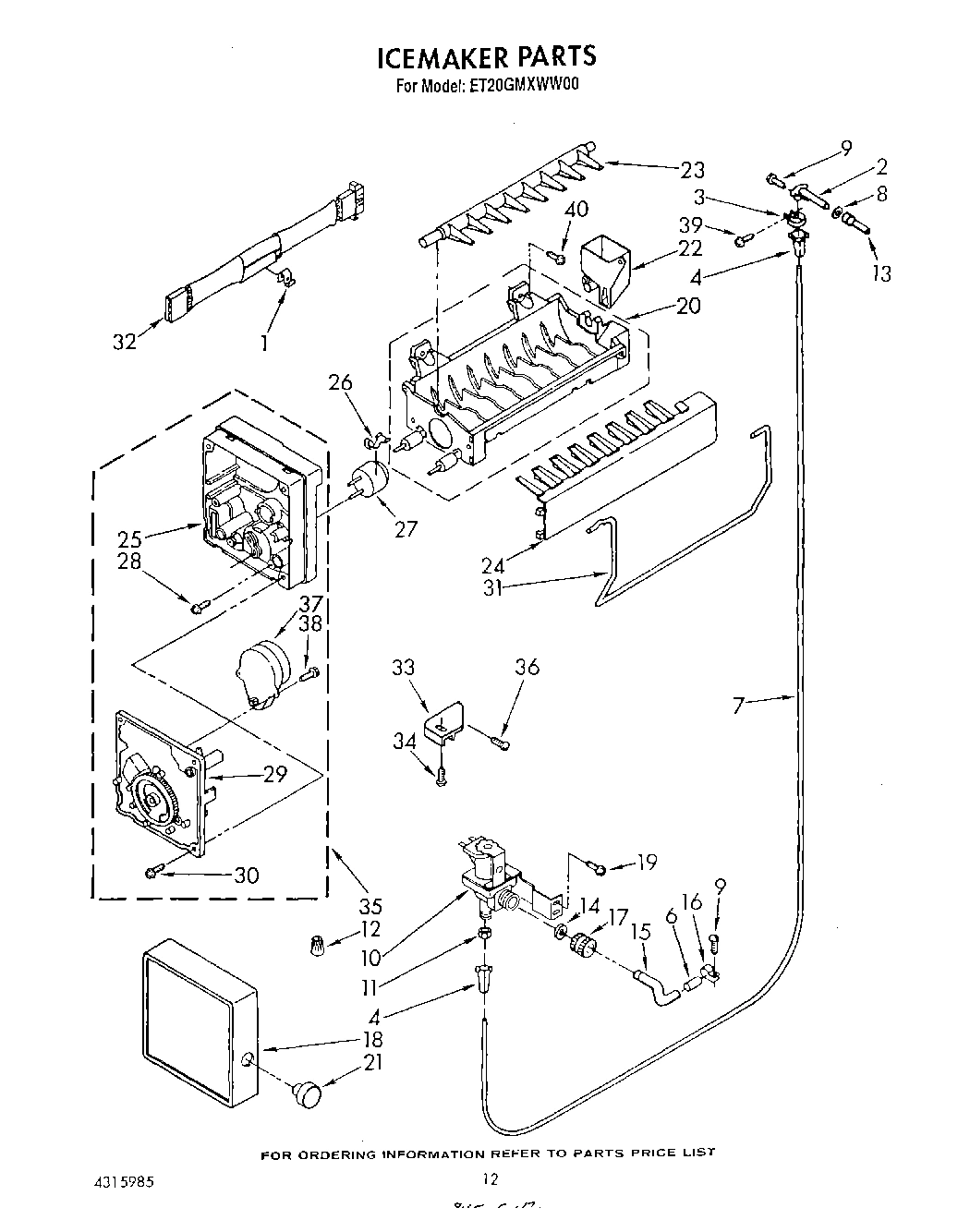 09 - ICEMAKER , LIT/OPTIONAL