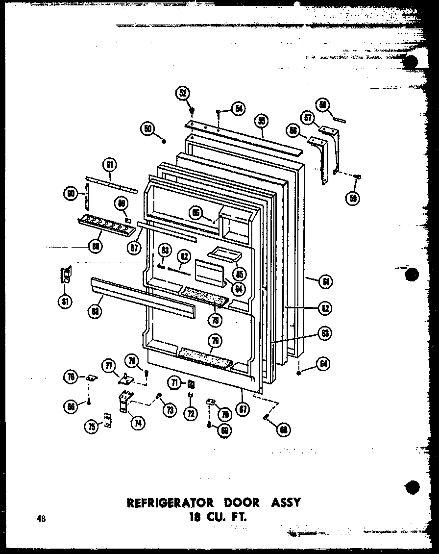 08 - REF DOOR ASSY 18 CU. FT.