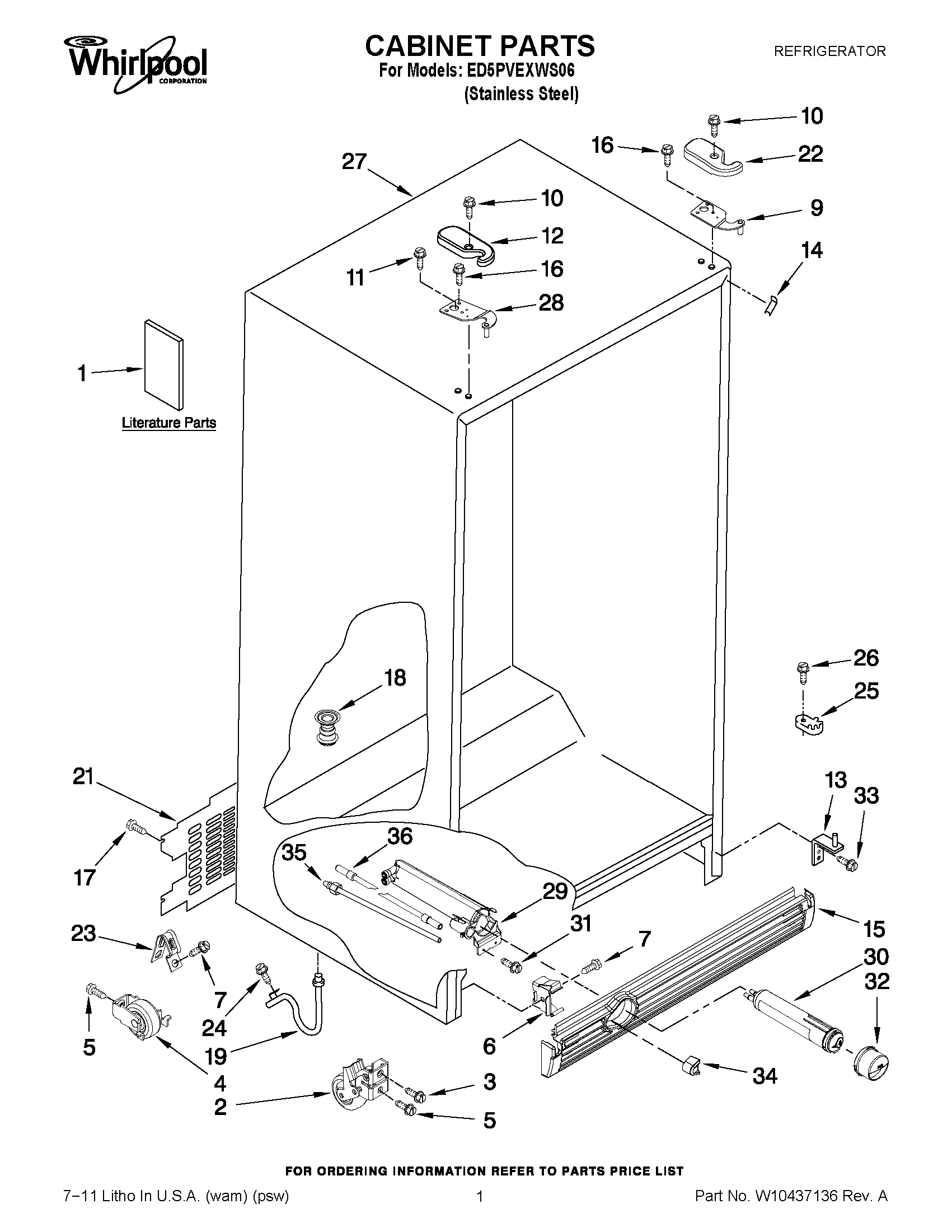 01 - CABINET PARTS