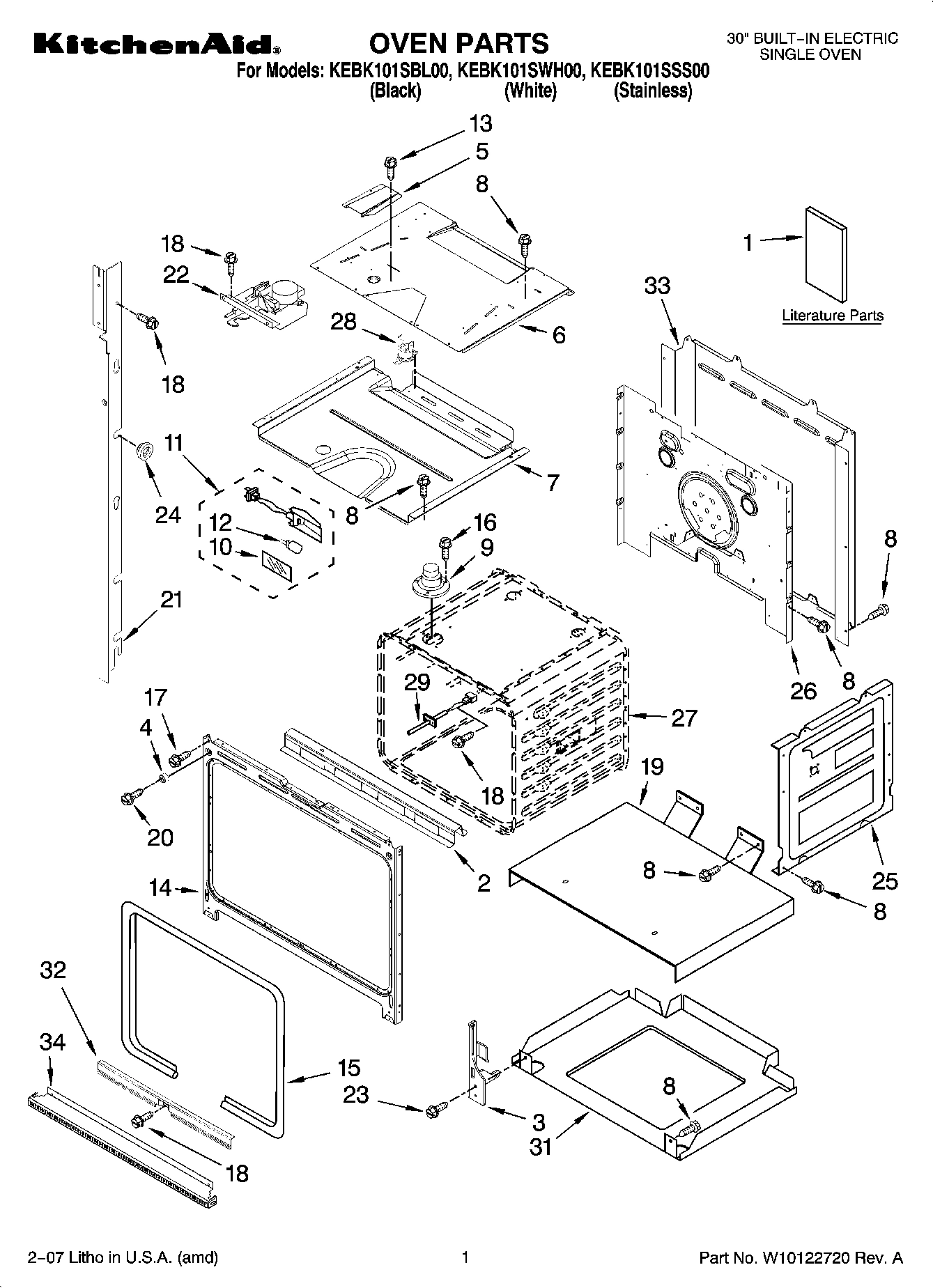 01 - OVEN PARTS